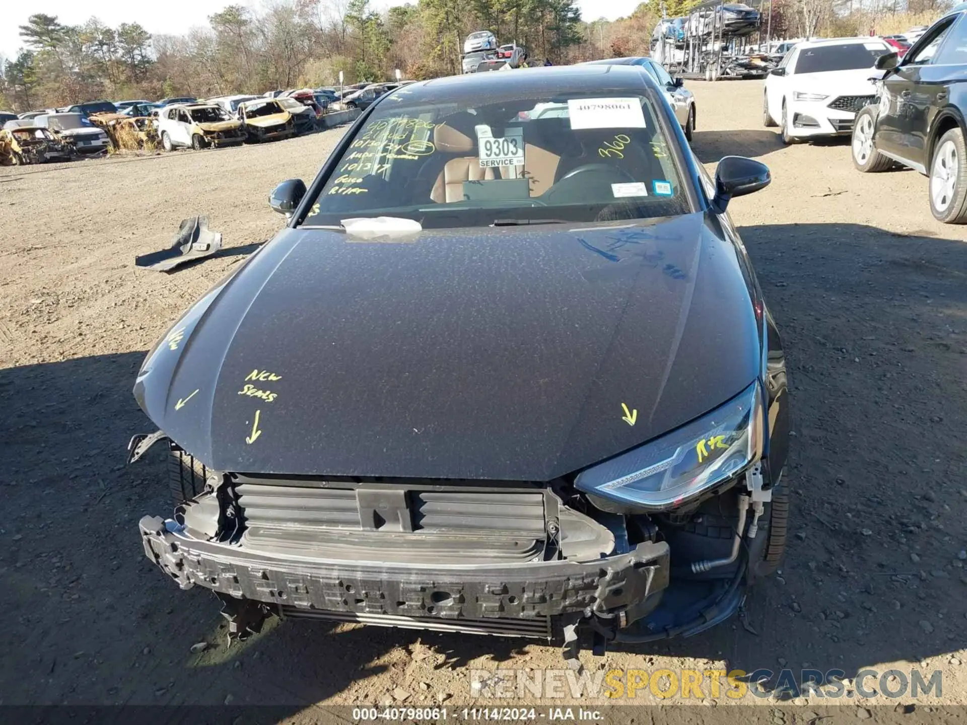 12 fotografías del automóvil dañado WAUABAF41MA043192 AUDI A4 SEDAN 2021