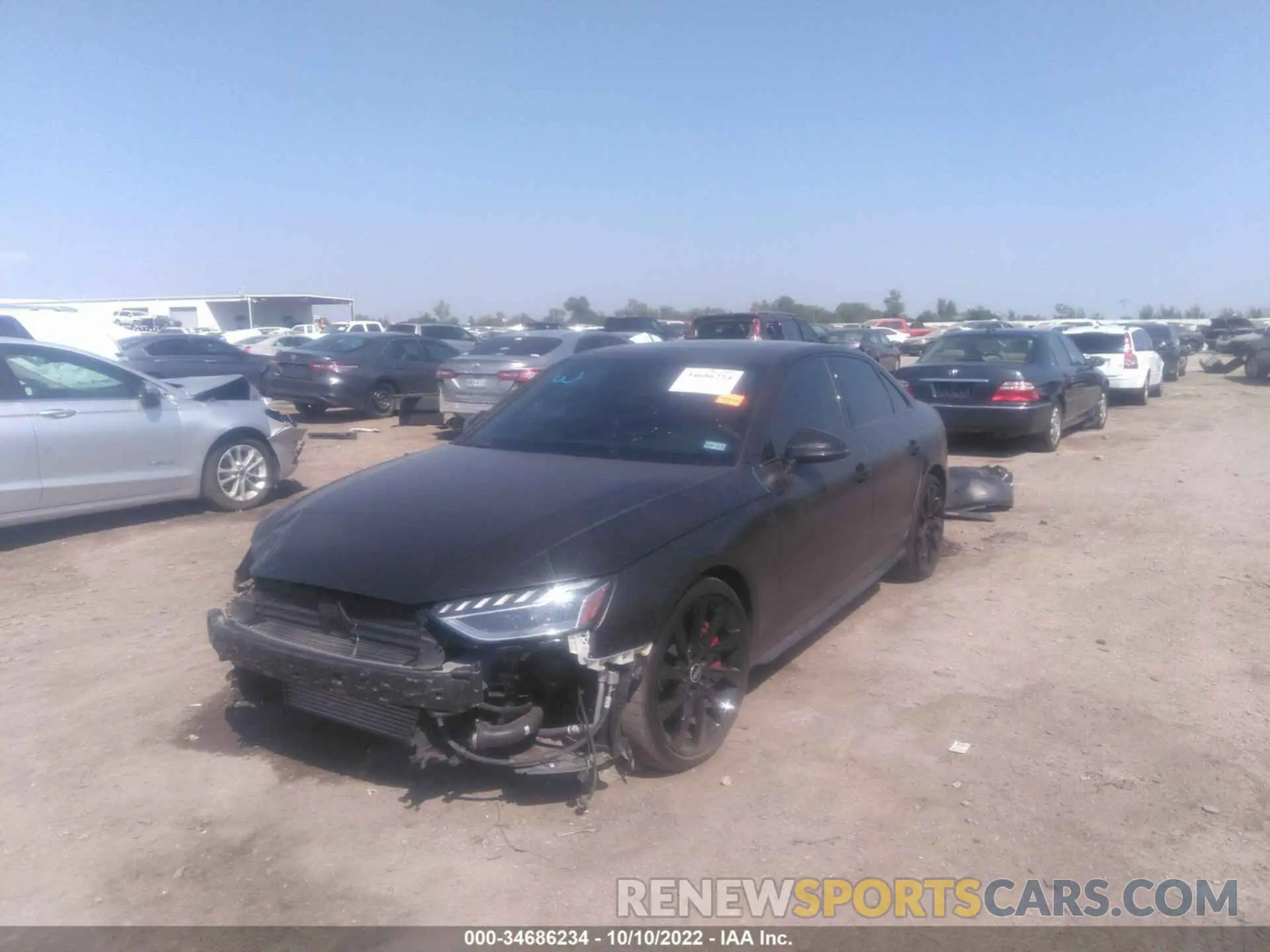 2 fotografías del automóvil dañado WAUEAAF41MA040619 AUDI A4 SEDAN 2021