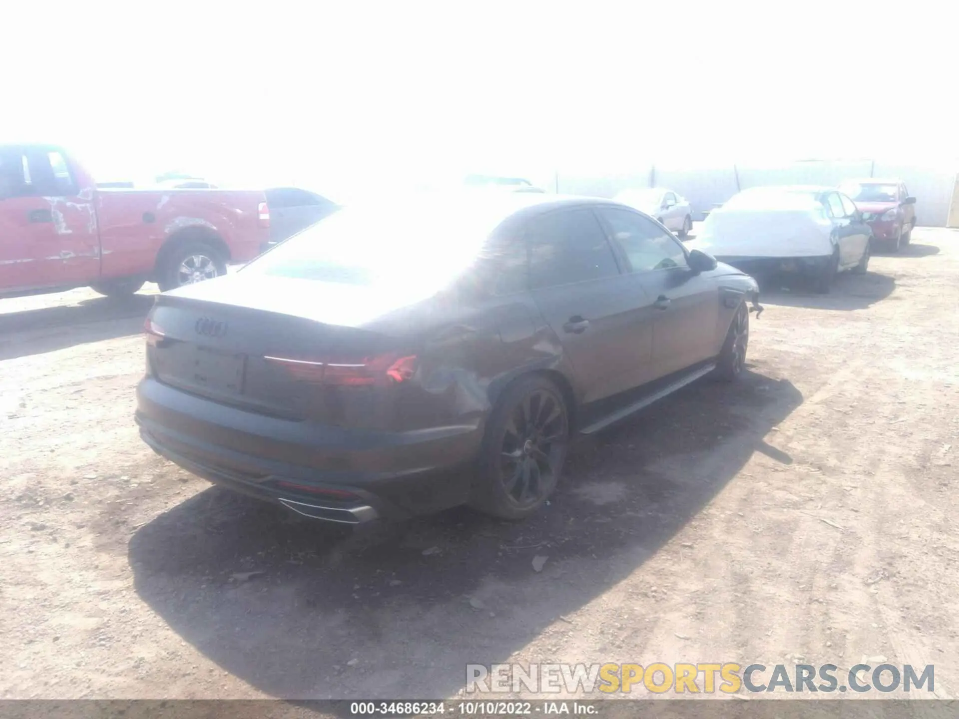 4 fotografías del automóvil dañado WAUEAAF41MA040619 AUDI A4 SEDAN 2021