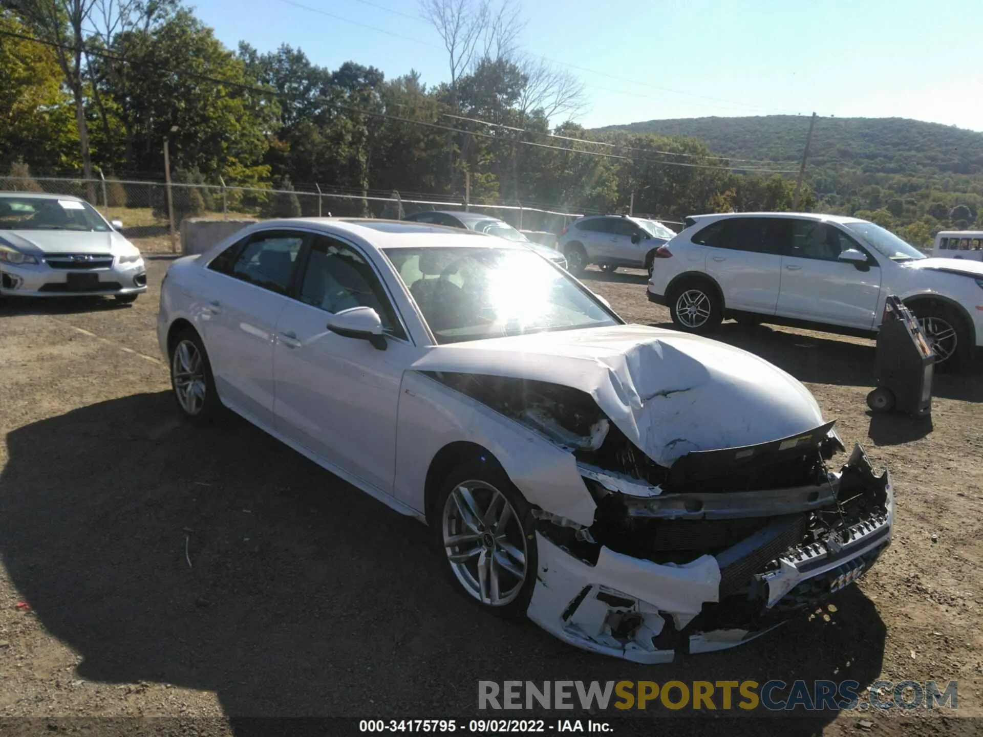 1 fotografías del automóvil dañado WAUEAAF46MA039174 AUDI A4 SEDAN 2021