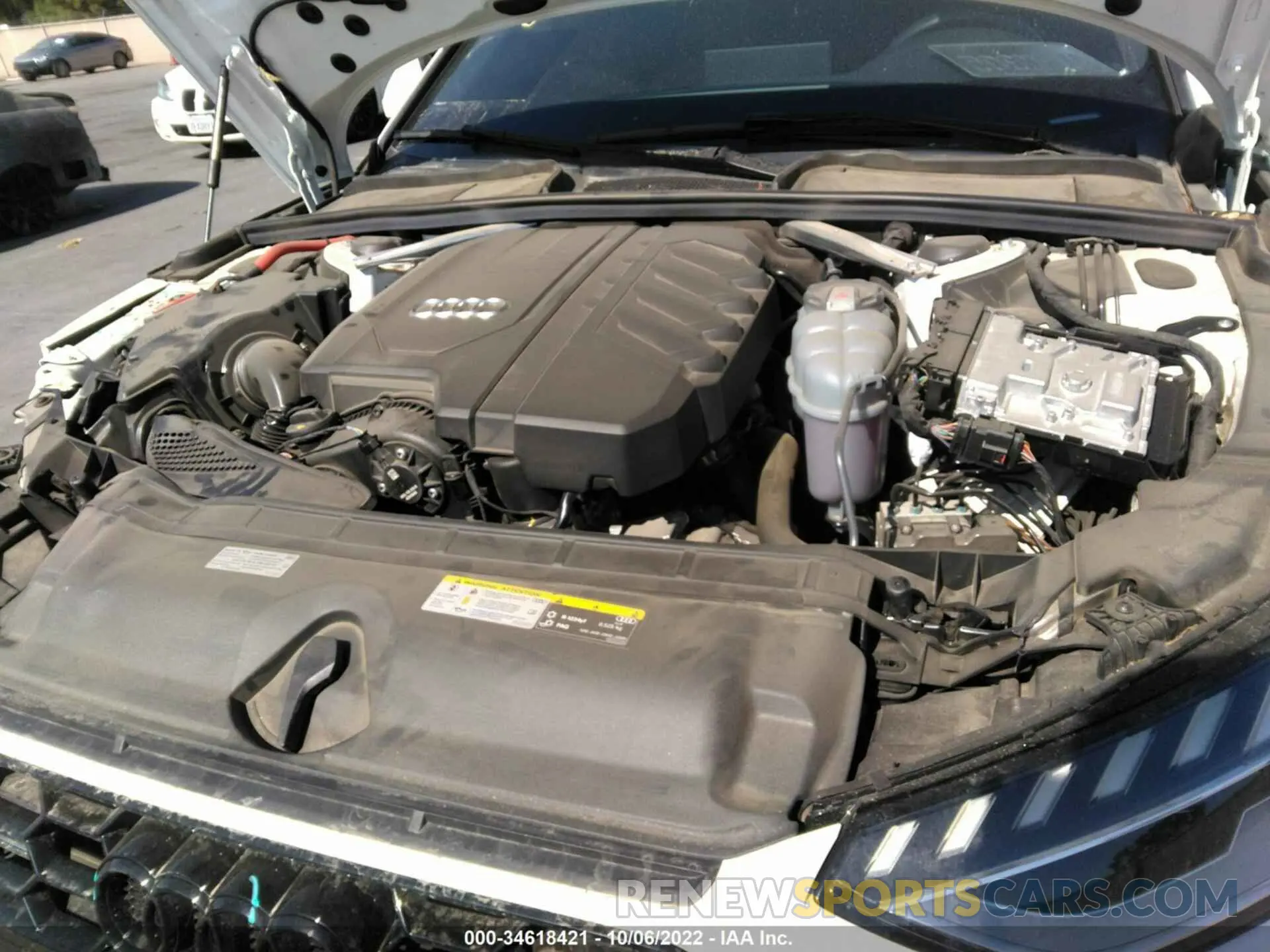 10 fotografías del automóvil dañado WAUEAAF46MA073633 AUDI A4 SEDAN 2021
