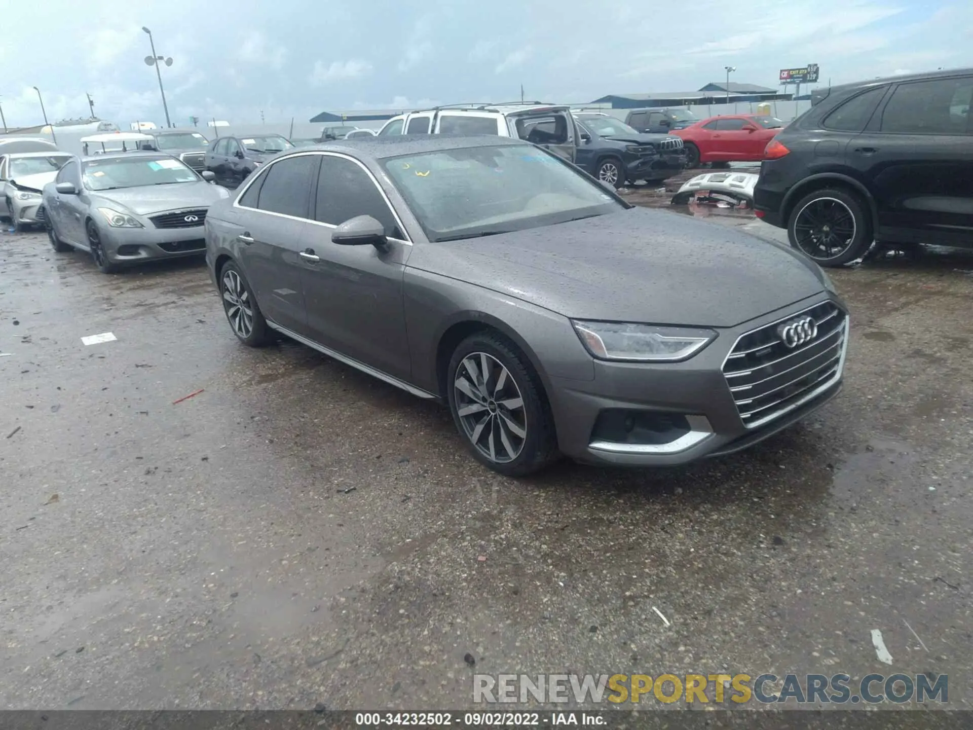 1 fotografías del automóvil dañado WAUABAF42NA019727 AUDI A4 SEDAN 2022