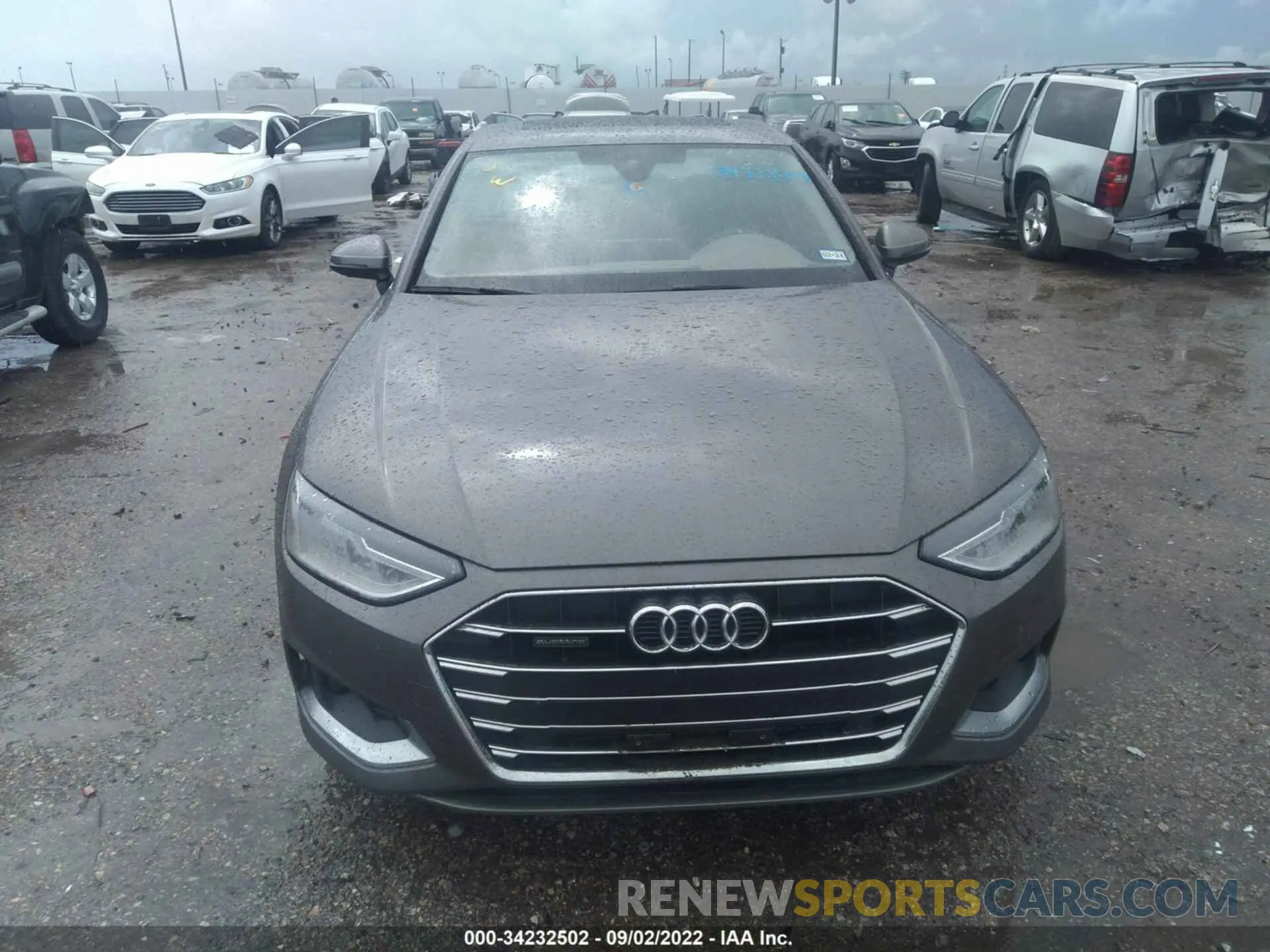 6 fotografías del automóvil dañado WAUABAF42NA019727 AUDI A4 SEDAN 2022