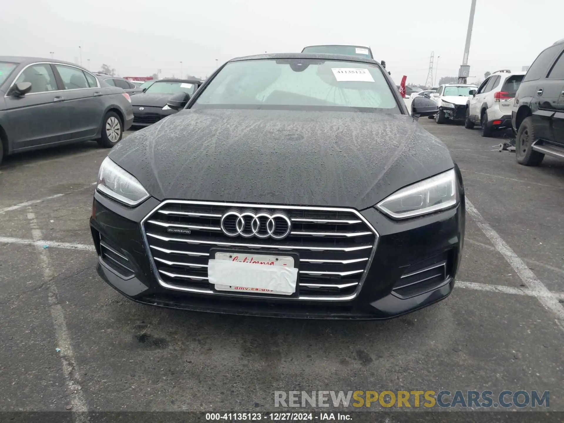 12 fotografías del automóvil dañado WAUANCF50KA072515 AUDI A5 2019
