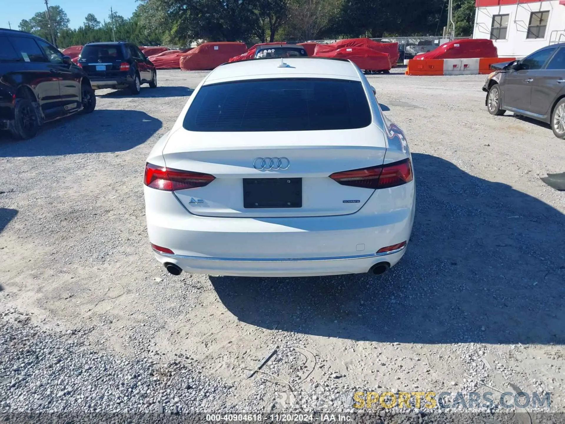 16 fotografías del automóvil dañado WAUANCF52KA060303 AUDI A5 2019