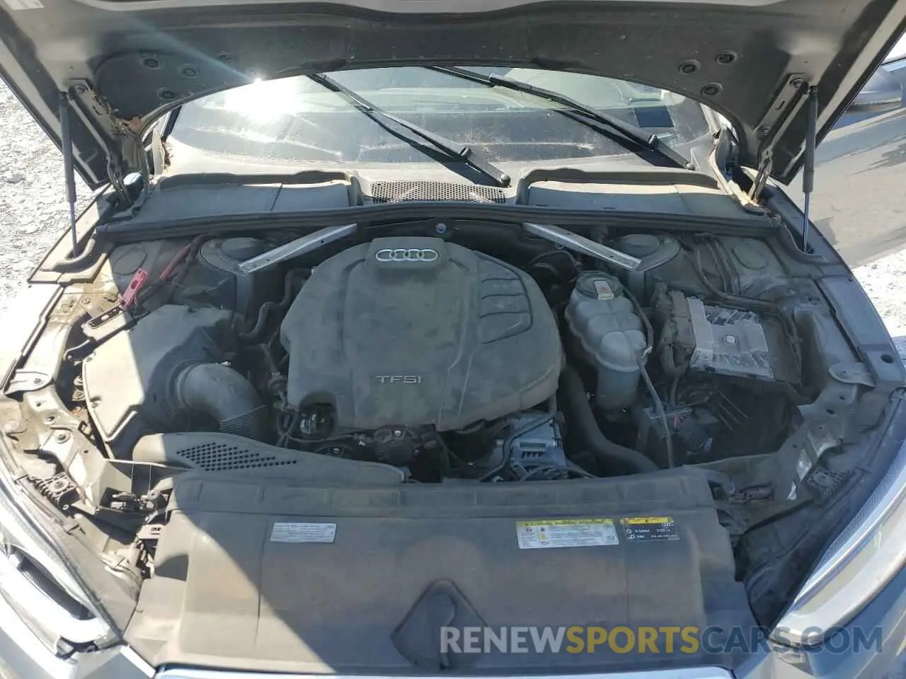 11 fotografías del automóvil dañado WAUANCF55KA051157 AUDI A5 2019