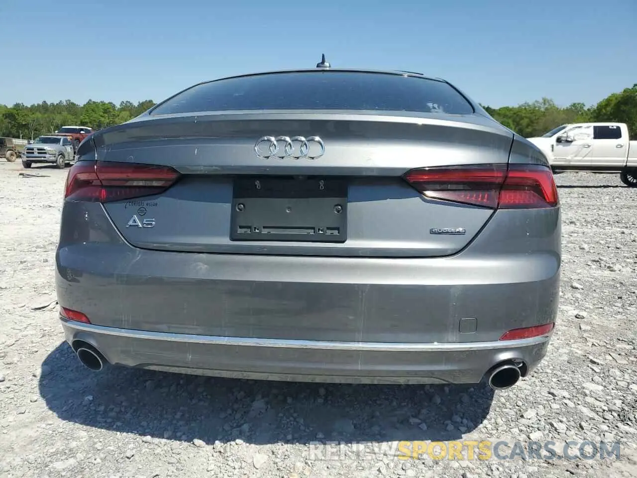 6 fotografías del automóvil dañado WAUANCF55KA051157 AUDI A5 2019