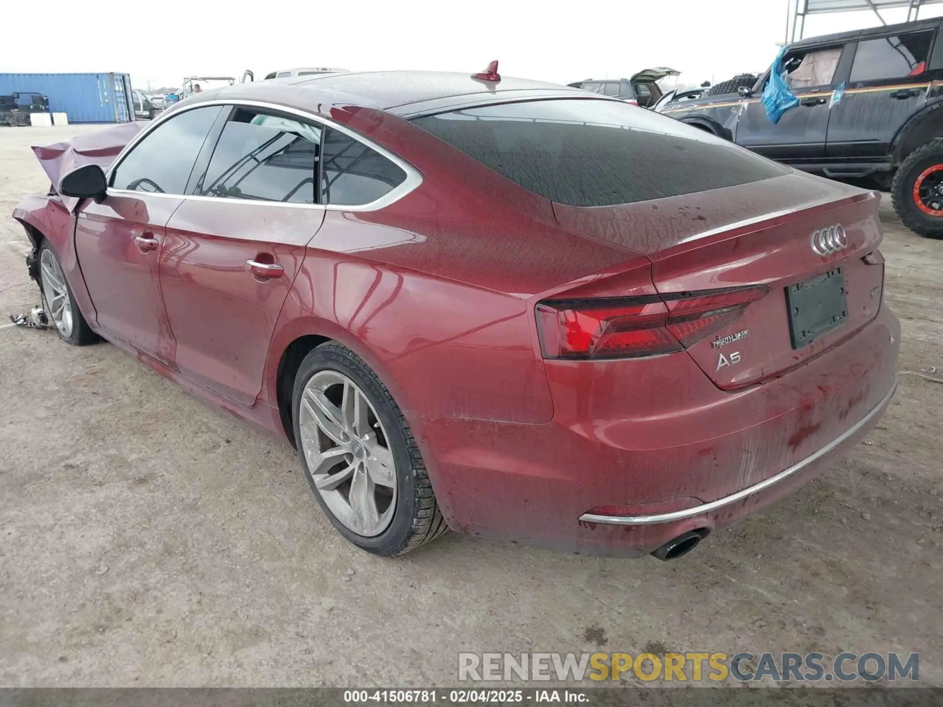 3 fotografías del automóvil dañado WAUANCF5XKA049100 AUDI A5 2019