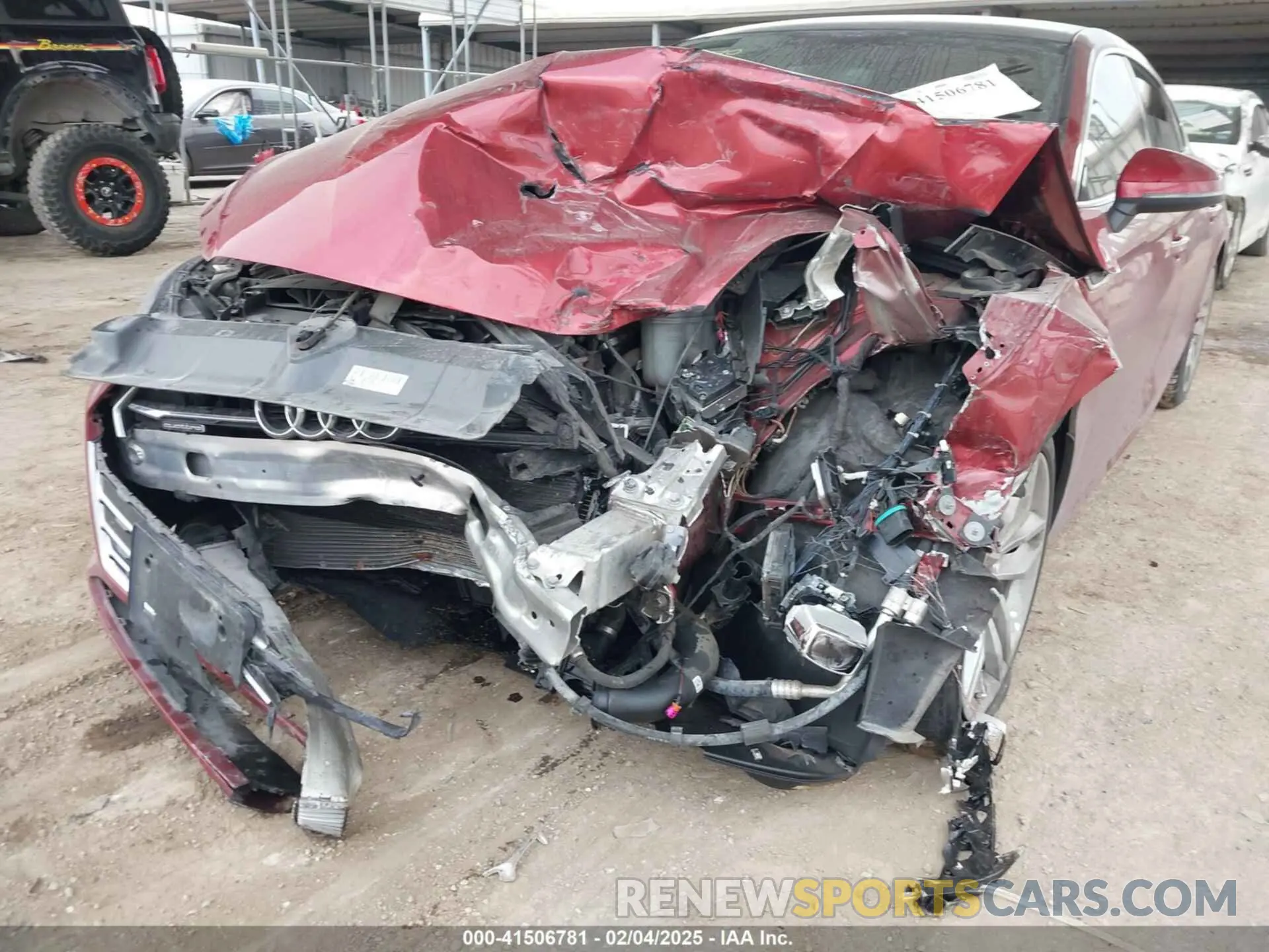 6 fotografías del automóvil dañado WAUANCF5XKA049100 AUDI A5 2019