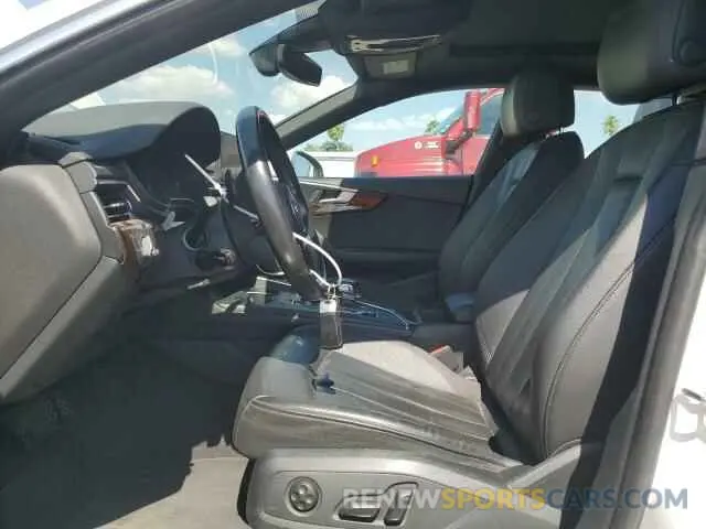 7 fotografías del automóvil dañado WAUANCF5XKA056905 AUDI A5 2019