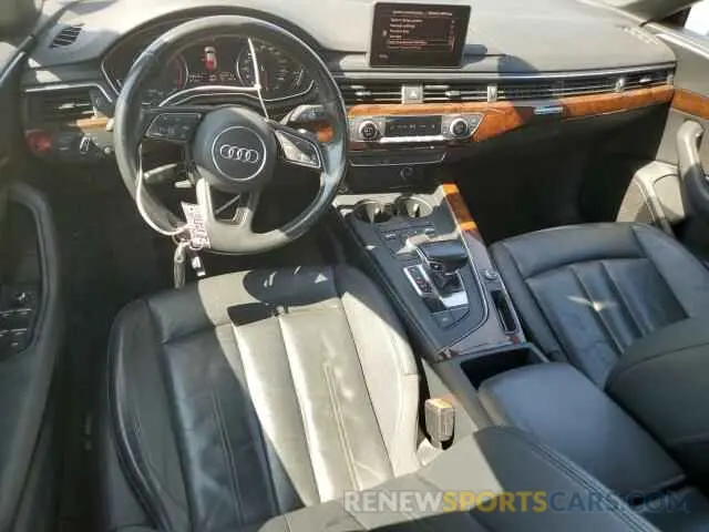 8 fotografías del automóvil dañado WAUANCF5XKA056905 AUDI A5 2019