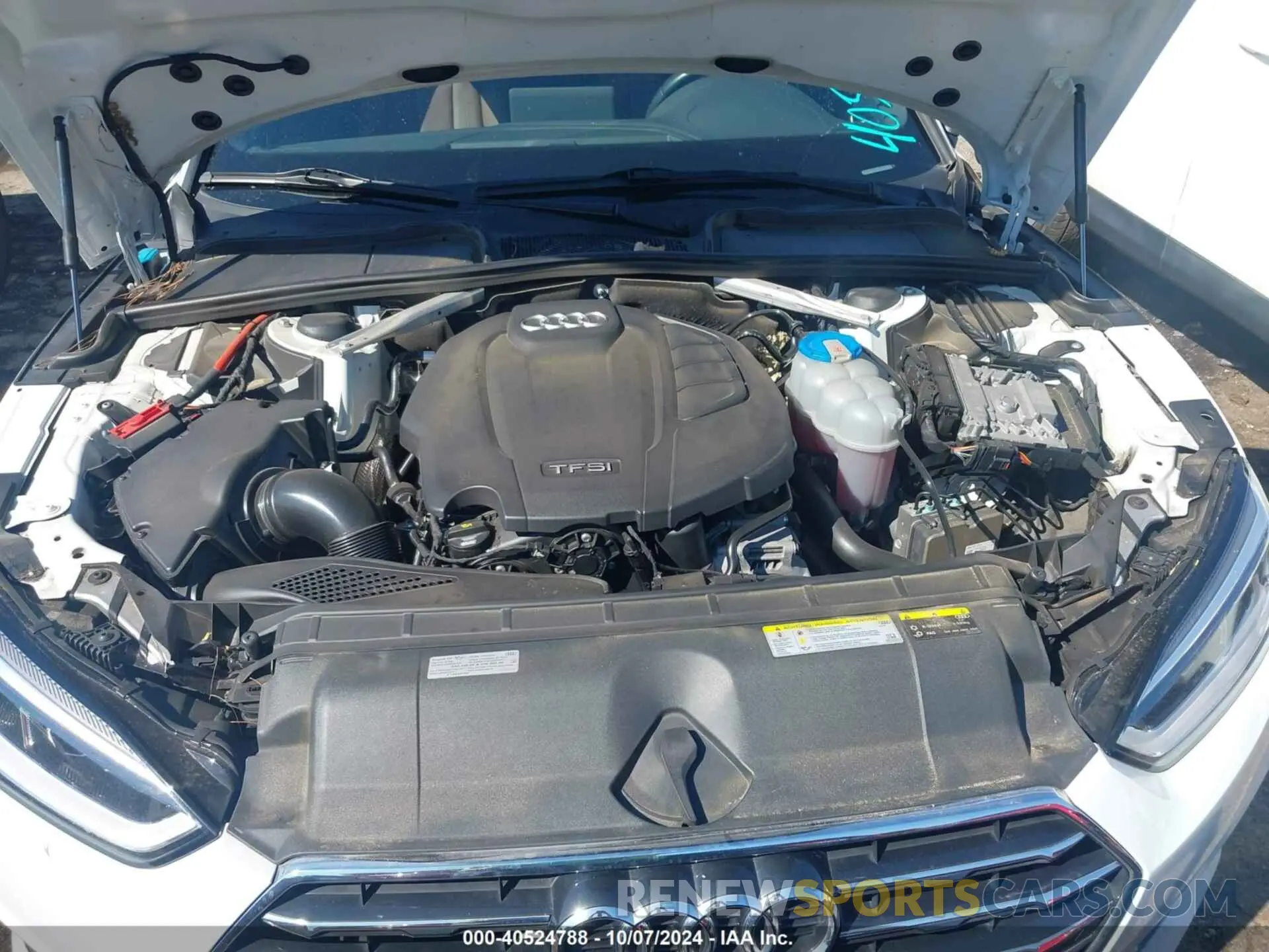 10 fotografías del automóvil dañado WAUBNCF50KA006910 AUDI A5 2019