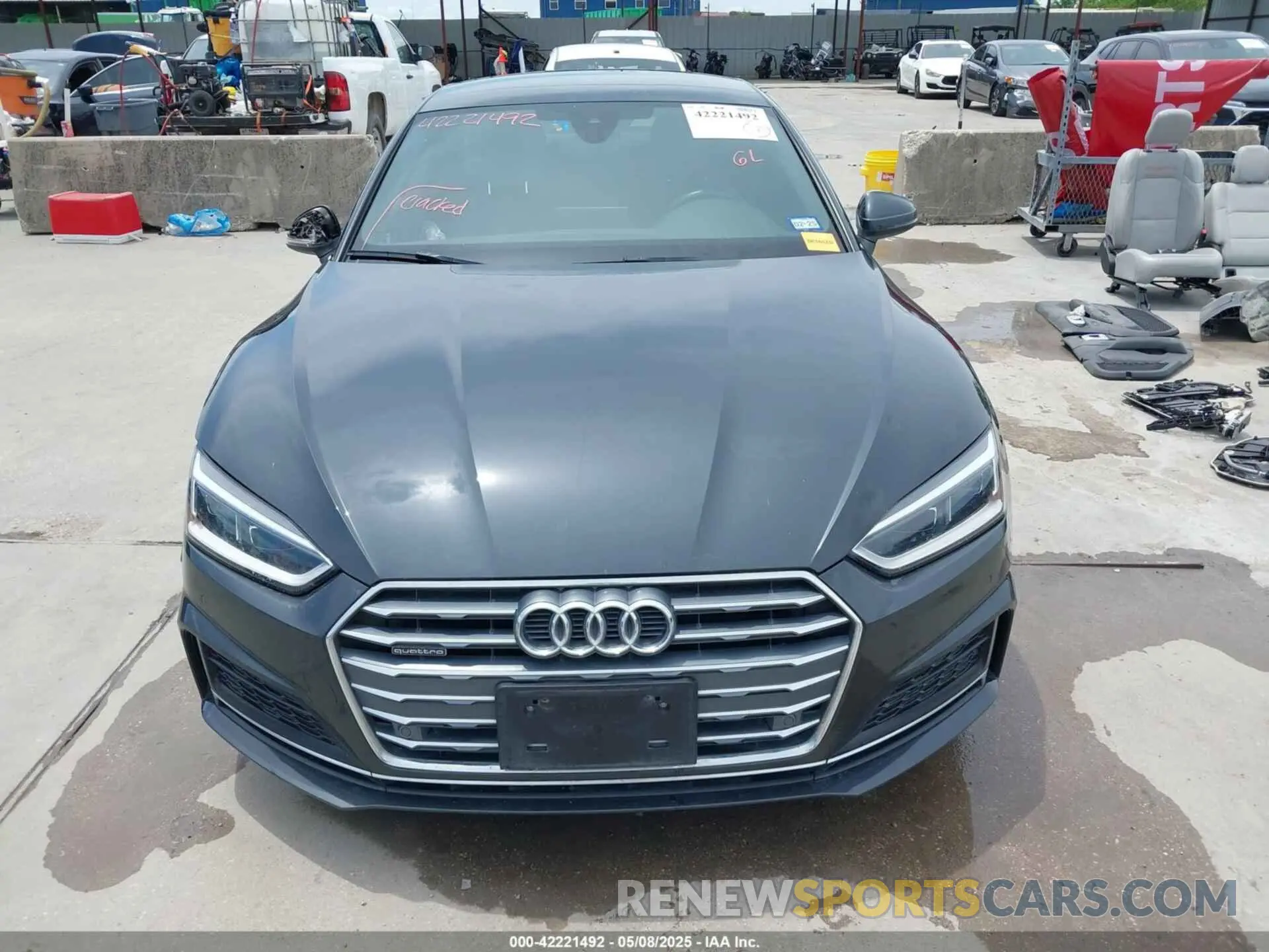 13 fotografías del automóvil dañado WAUENCF51KA008467 AUDI A5 2019