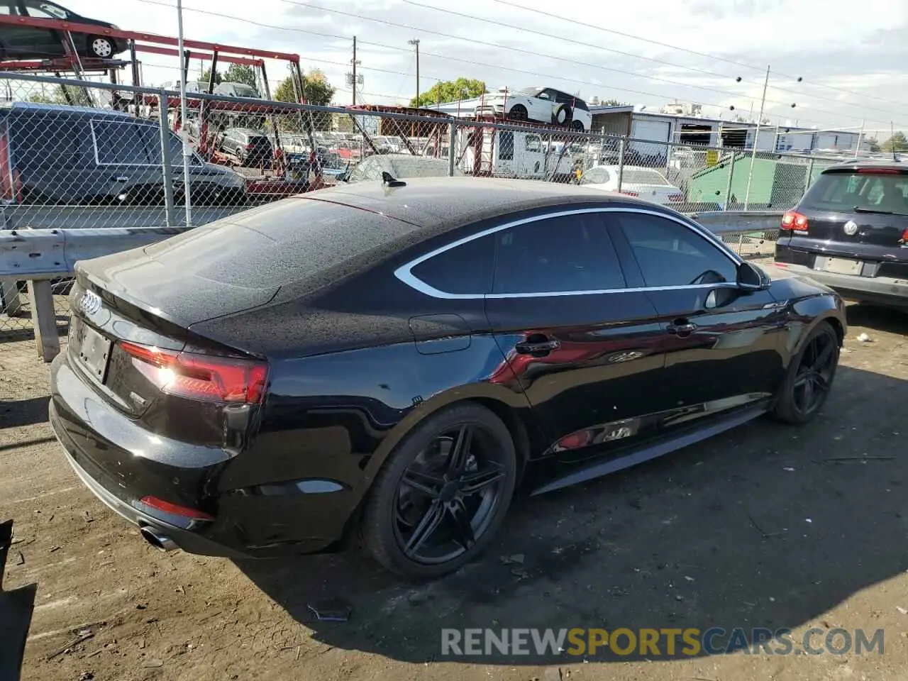 3 fotografías del automóvil dañado WAUENCF51KA044143 AUDI A5 2019