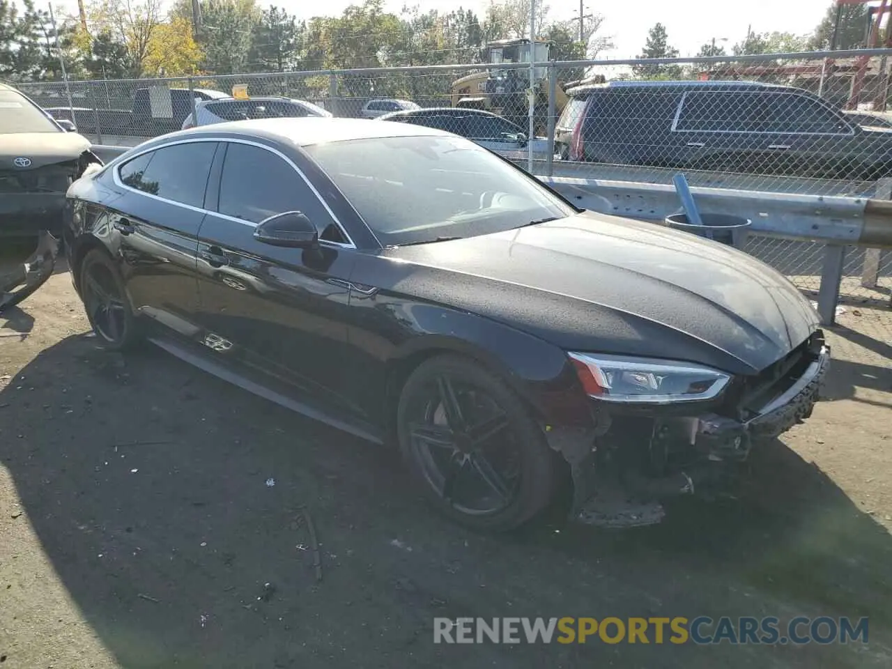 4 fotografías del automóvil dañado WAUENCF51KA044143 AUDI A5 2019