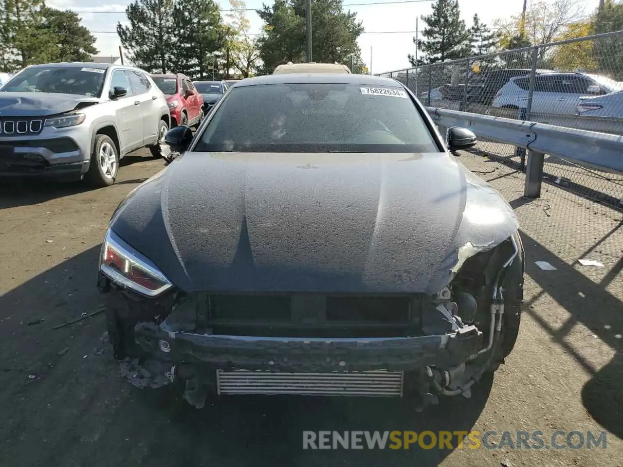 5 fotografías del automóvil dañado WAUENCF51KA044143 AUDI A5 2019