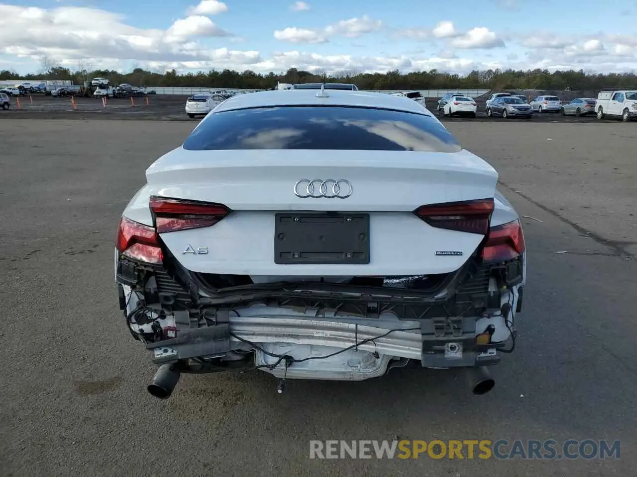 6 fotografías del automóvil dañado WAUENCF52KA096946 AUDI A5 2019