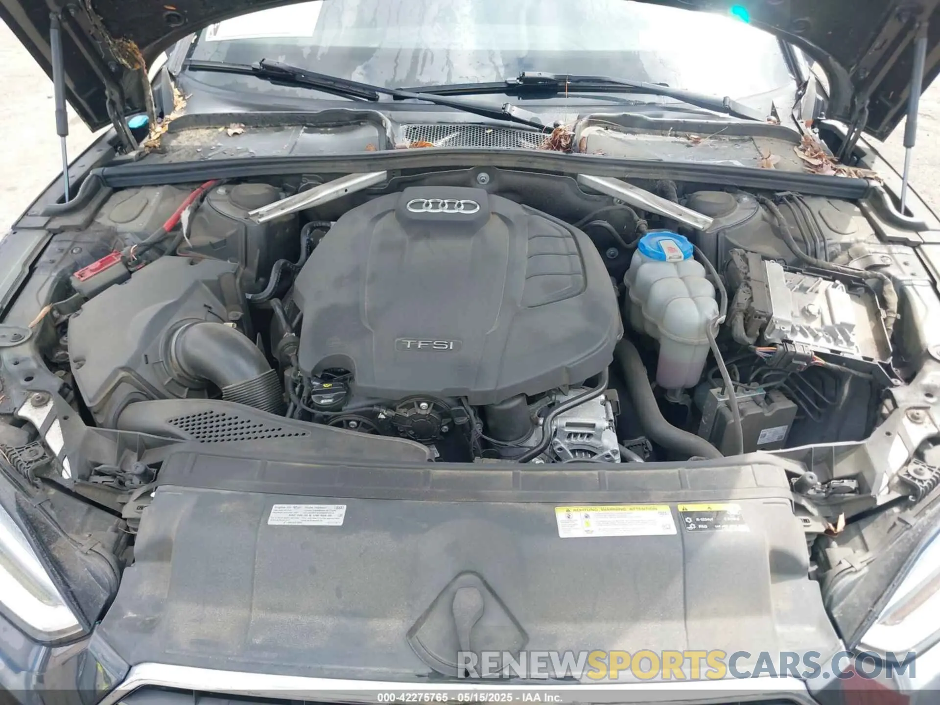 10 fotografías del automóvil dañado WAUENCF54KA019060 AUDI A5 2019