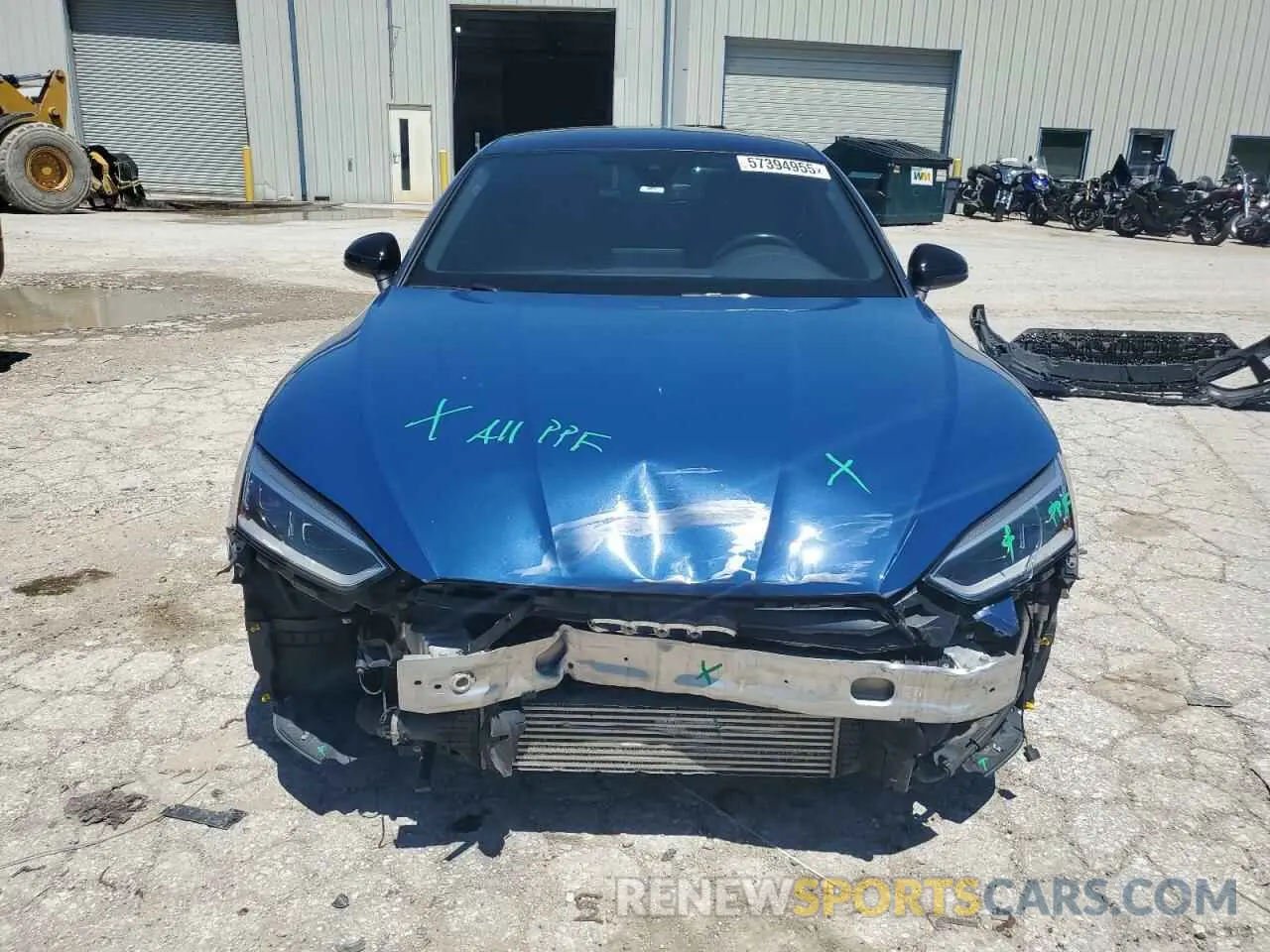 5 fotografías del automóvil dañado WAUENCF56KA010165 AUDI A5 2019
