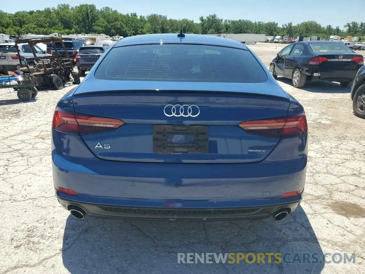 6 fotografías del automóvil dañado WAUENCF56KA010165 AUDI A5 2019