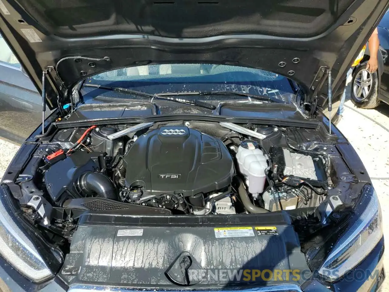 11 fotografías del automóvil dañado WAUENCF56KA068616 AUDI A5 2019