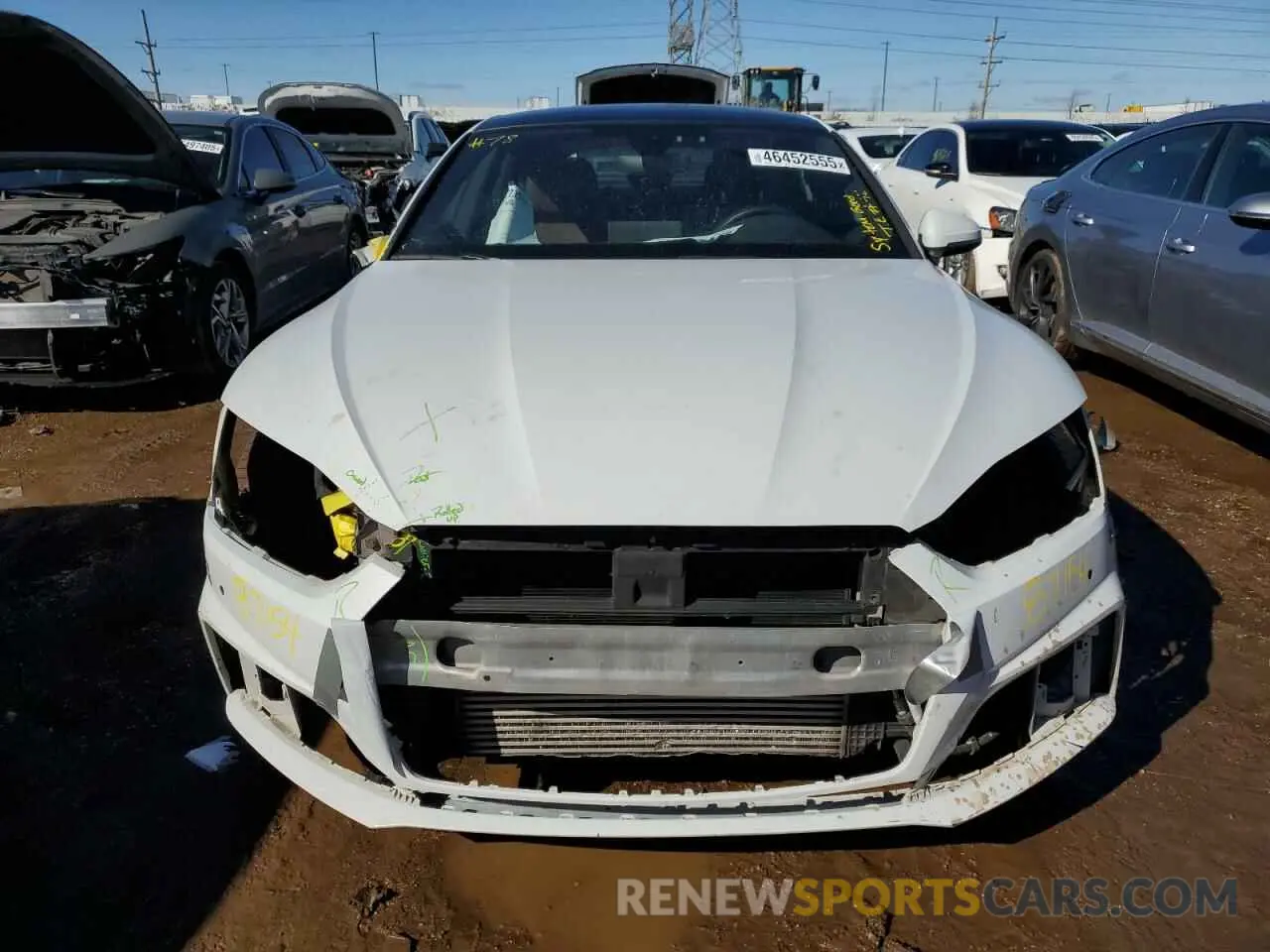 5 fotografías del automóvil dañado WAUENCF56KA077381 AUDI A5 2019