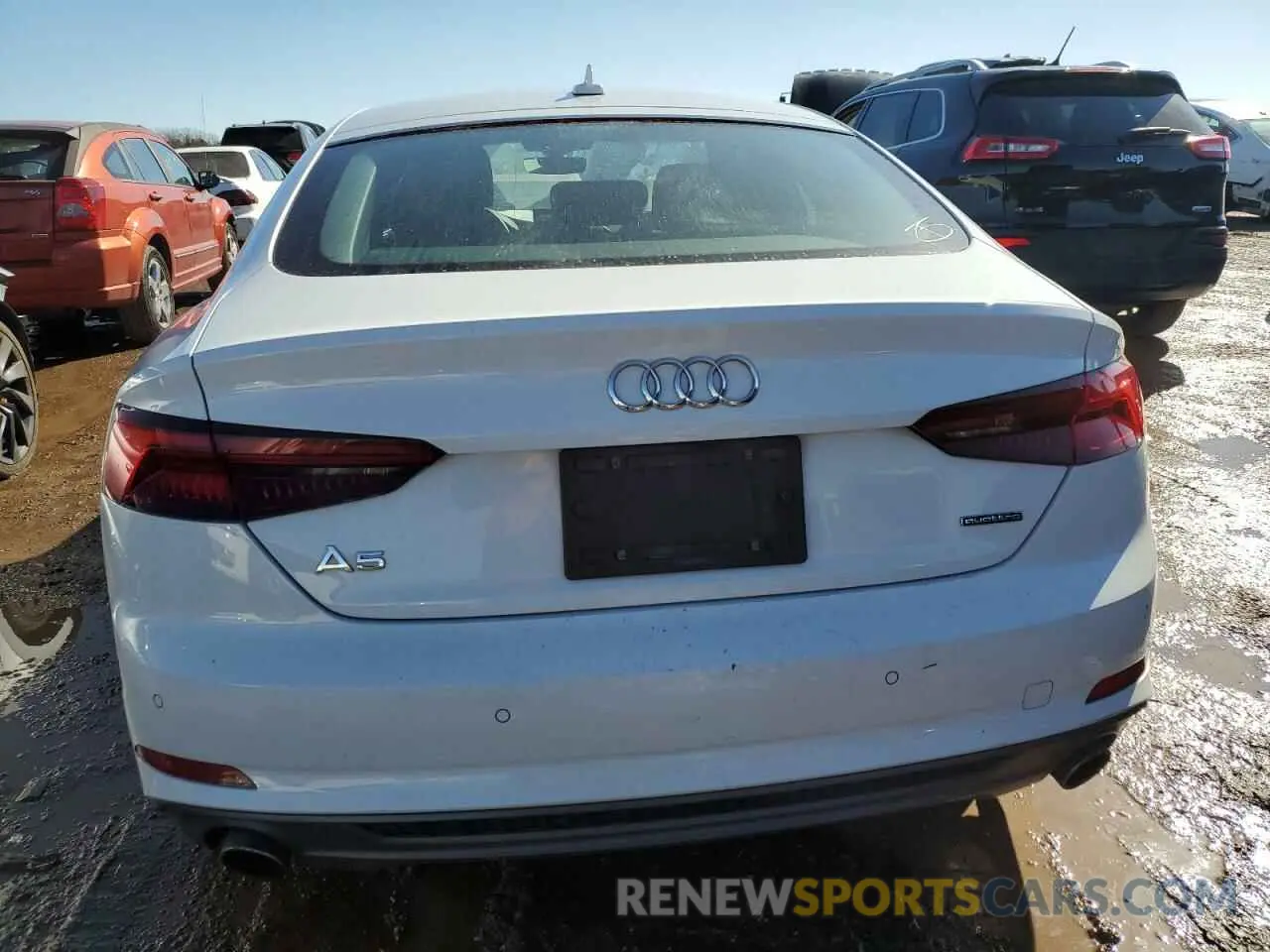 6 fotografías del automóvil dañado WAUENCF56KA077381 AUDI A5 2019