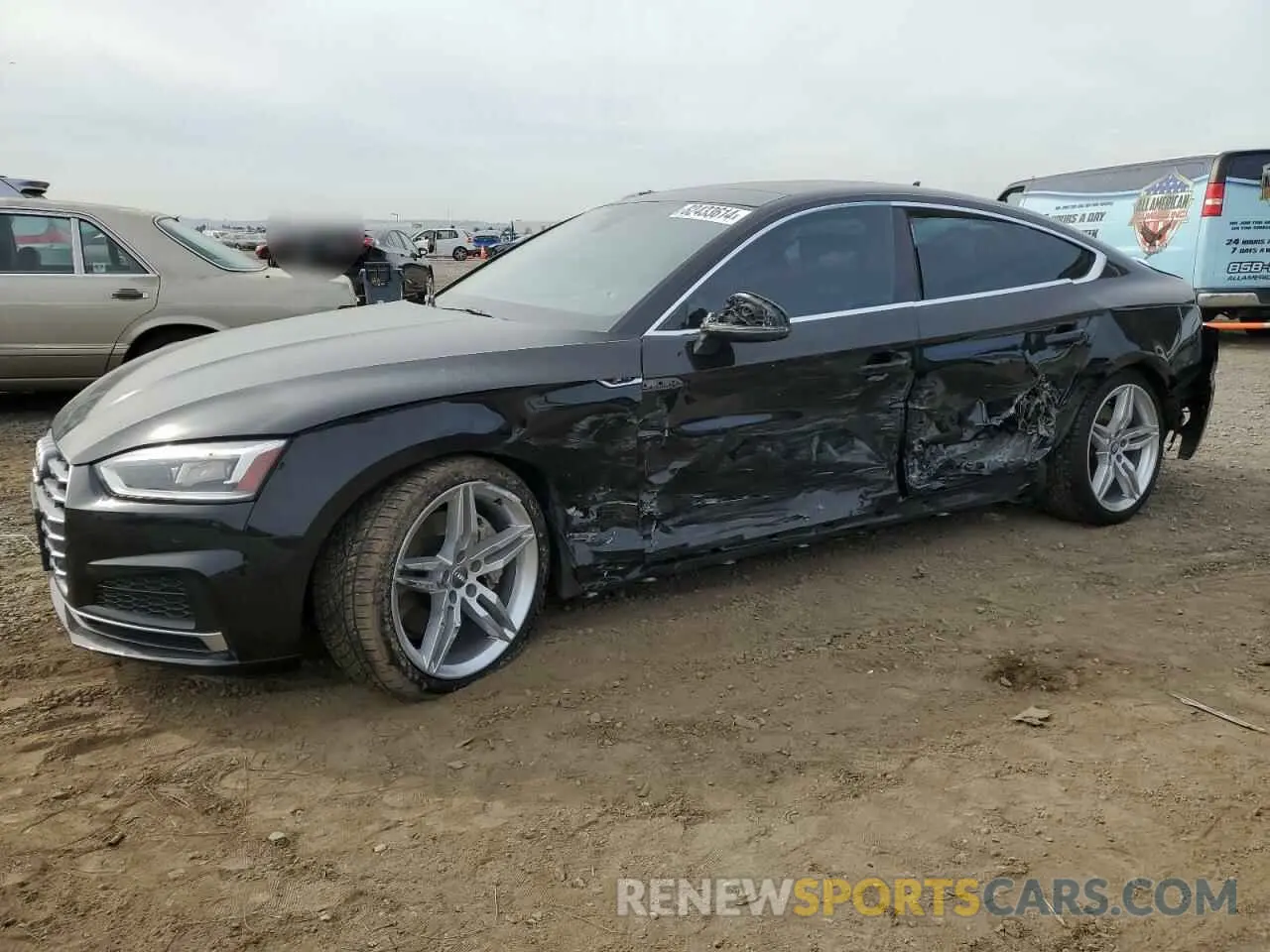 1 fotografías del automóvil dañado WAUENCF58KA015075 AUDI A5 2019