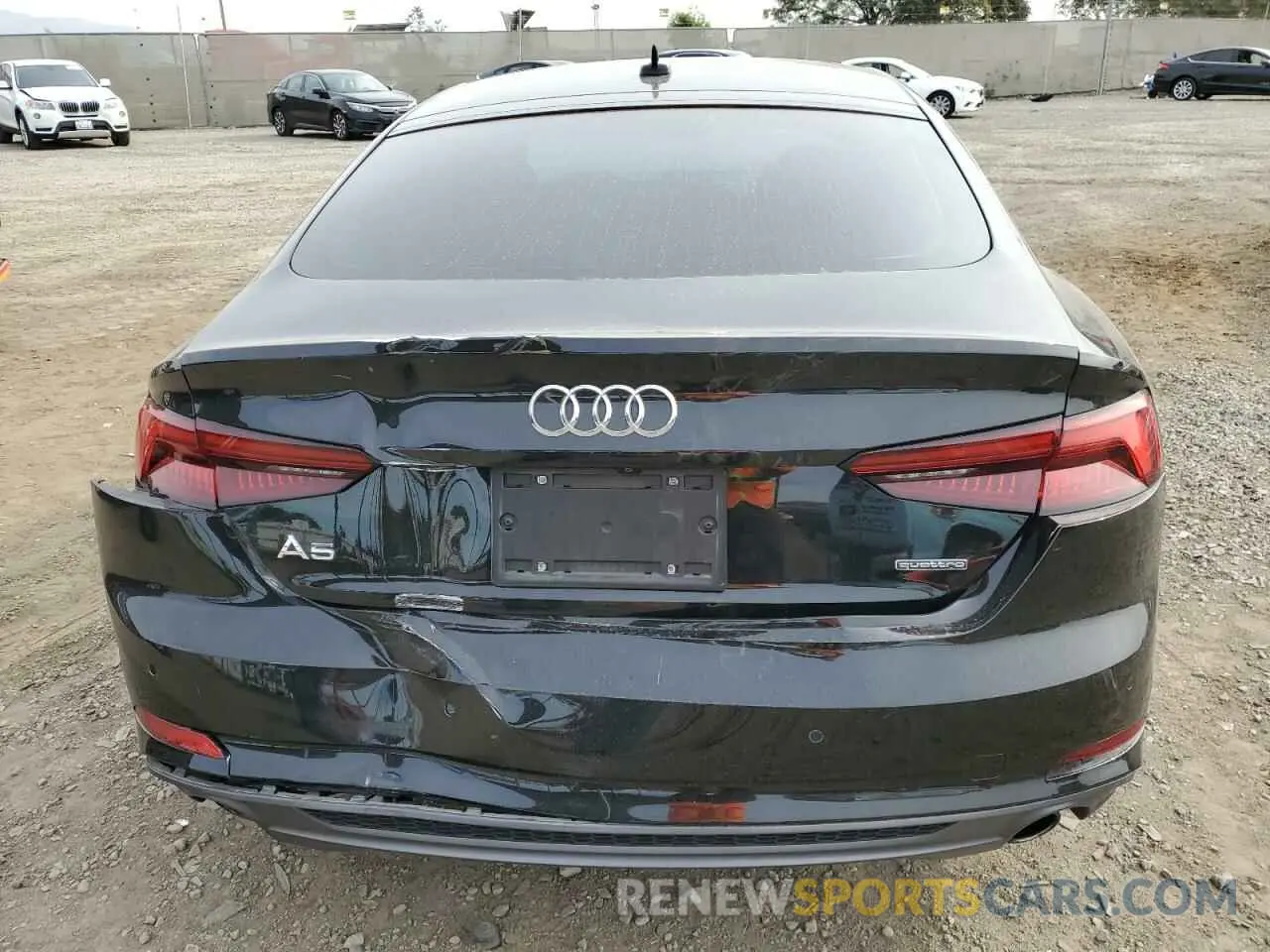 6 fotografías del automóvil dañado WAUENCF58KA015075 AUDI A5 2019