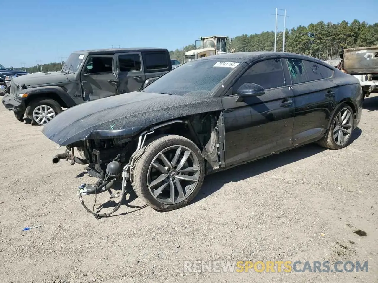 1 fotografías del automóvil dañado WAUENCF5XKA077867 AUDI A5 2019