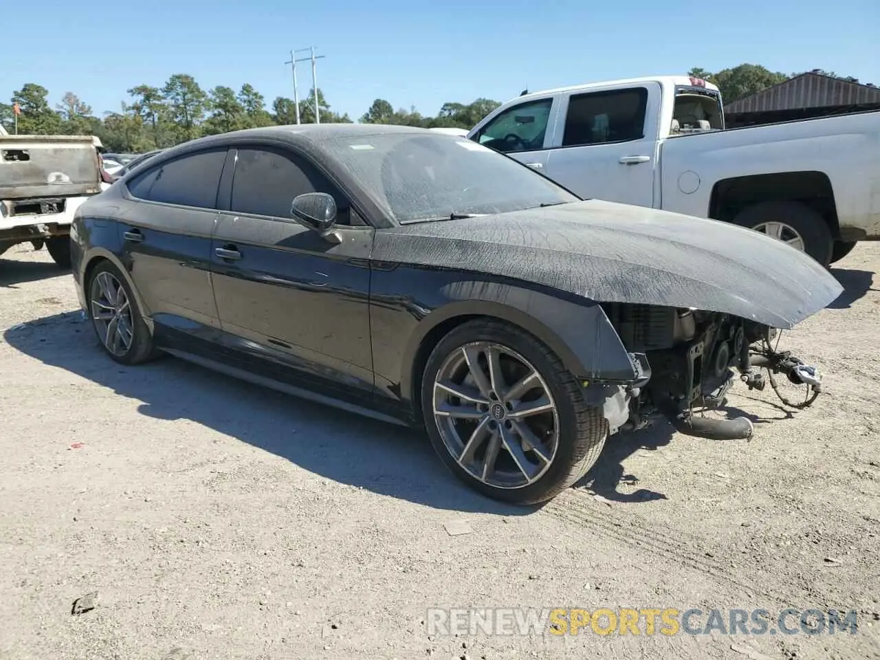 4 fotografías del automóvil dañado WAUENCF5XKA077867 AUDI A5 2019