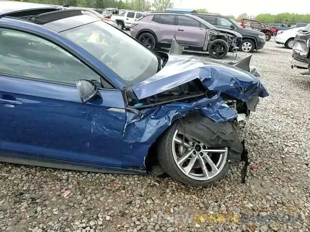 10 fotografías del automóvil dañado WAUENDF55KA008896 AUDI A5 2019