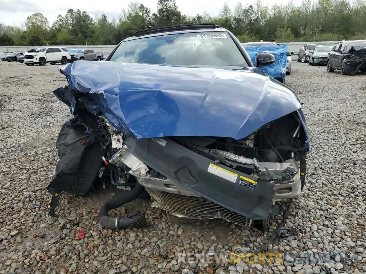 5 fotografías del automóvil dañado WAUENDF55KA008896 AUDI A5 2019