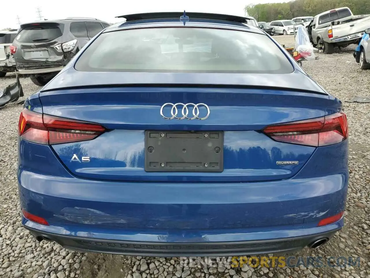 6 fotografías del automóvil dañado WAUENDF55KA008896 AUDI A5 2019