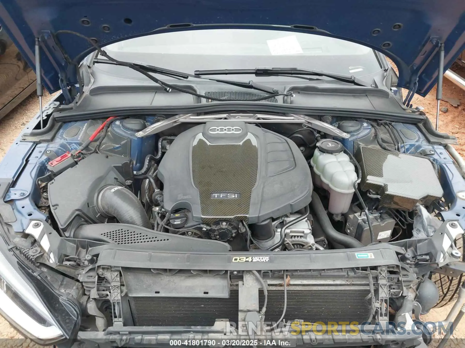 10 fotografías del automóvil dañado WAUFNCF55KA016463 AUDI A5 2019
