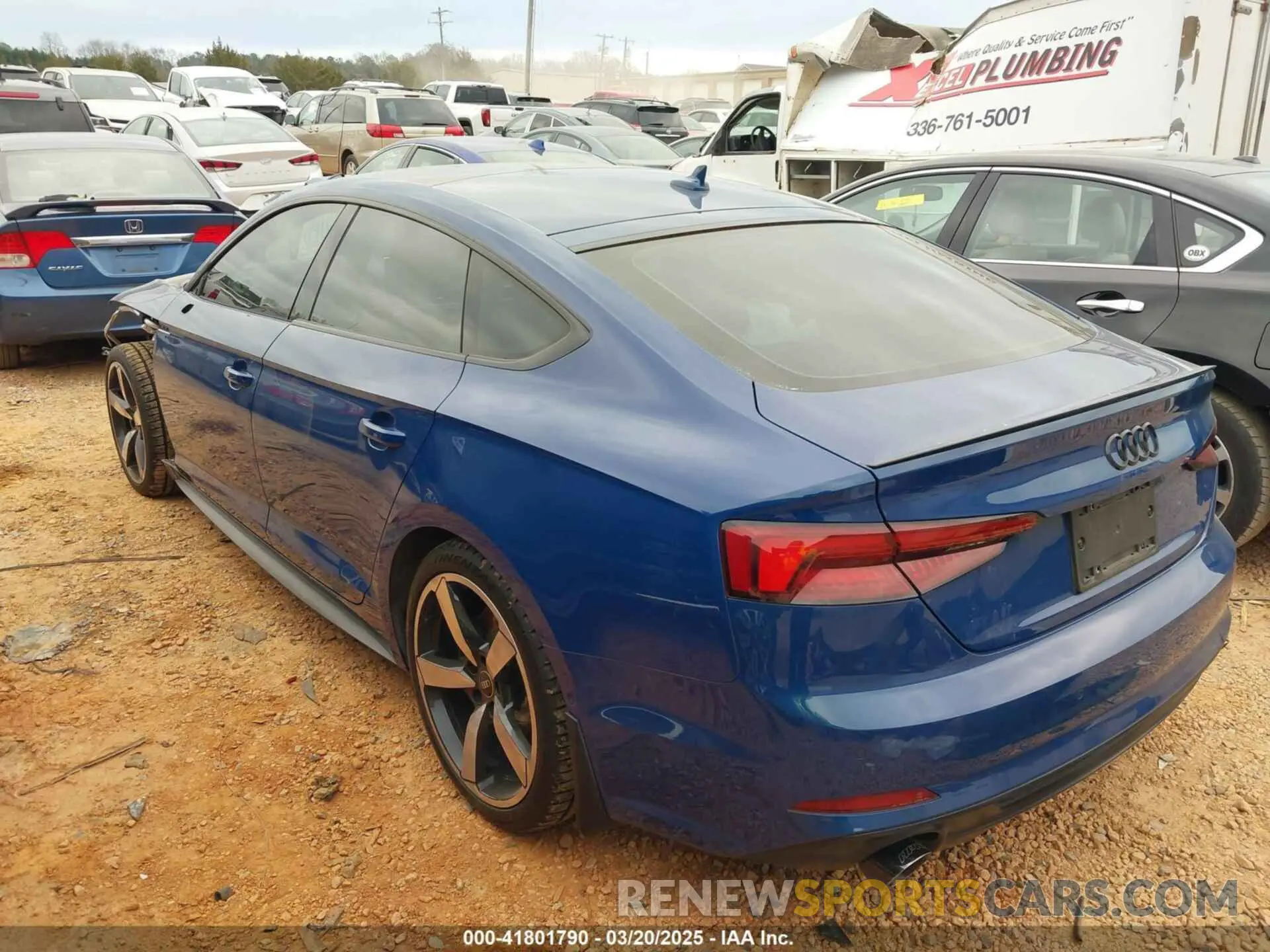 3 fotografías del automóvil dañado WAUFNCF55KA016463 AUDI A5 2019
