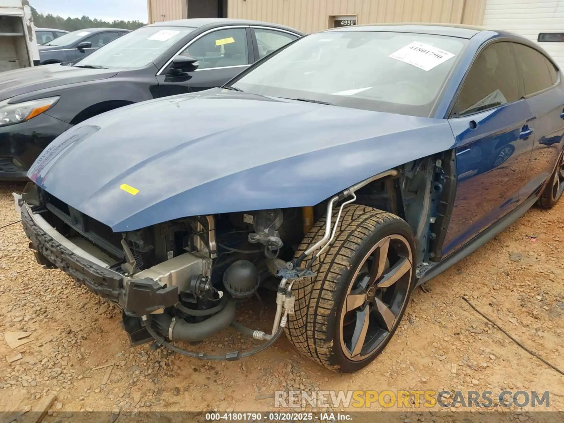 6 fotografías del automóvil dañado WAUFNCF55KA016463 AUDI A5 2019