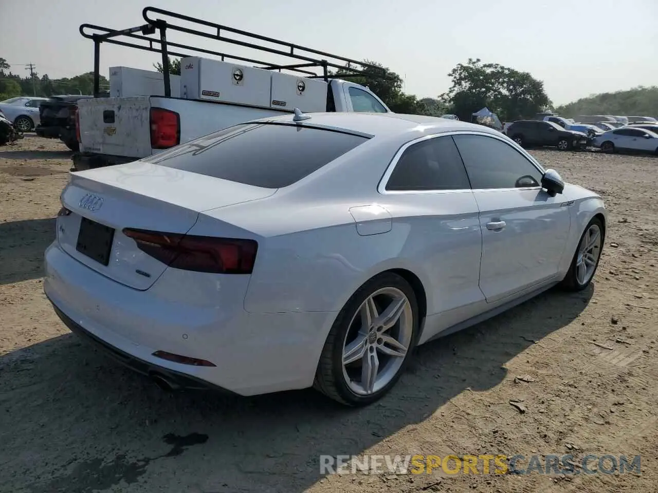 3 fotografías del automóvil dañado WAUTNAF50KA036997 AUDI A5 2019