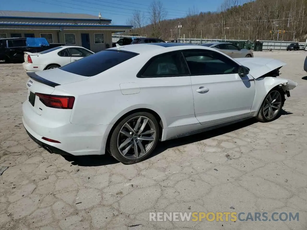 3 fotografías del automóvil dañado WAUTNAF51KA022042 AUDI A5 2019