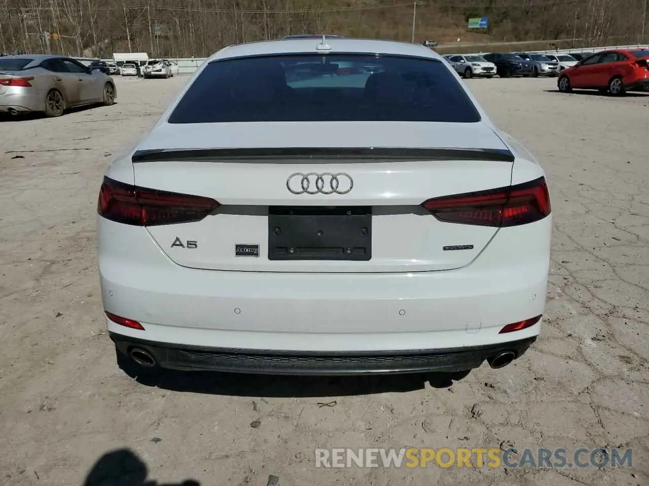 6 fotografías del automóvil dañado WAUTNAF51KA022042 AUDI A5 2019