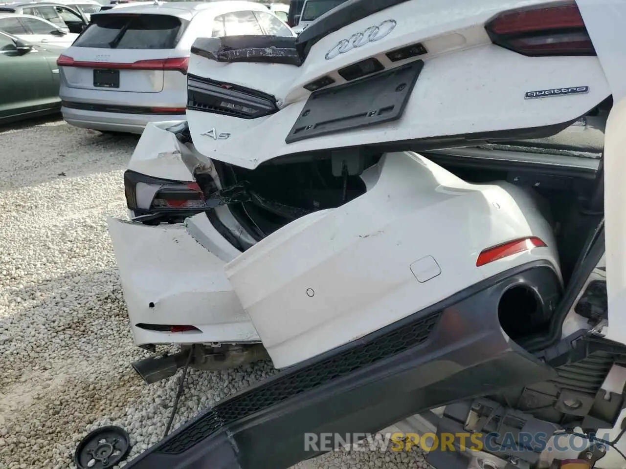 9 fotografías del automóvil dañado WAUTNAF53KA015397 AUDI A5 2019