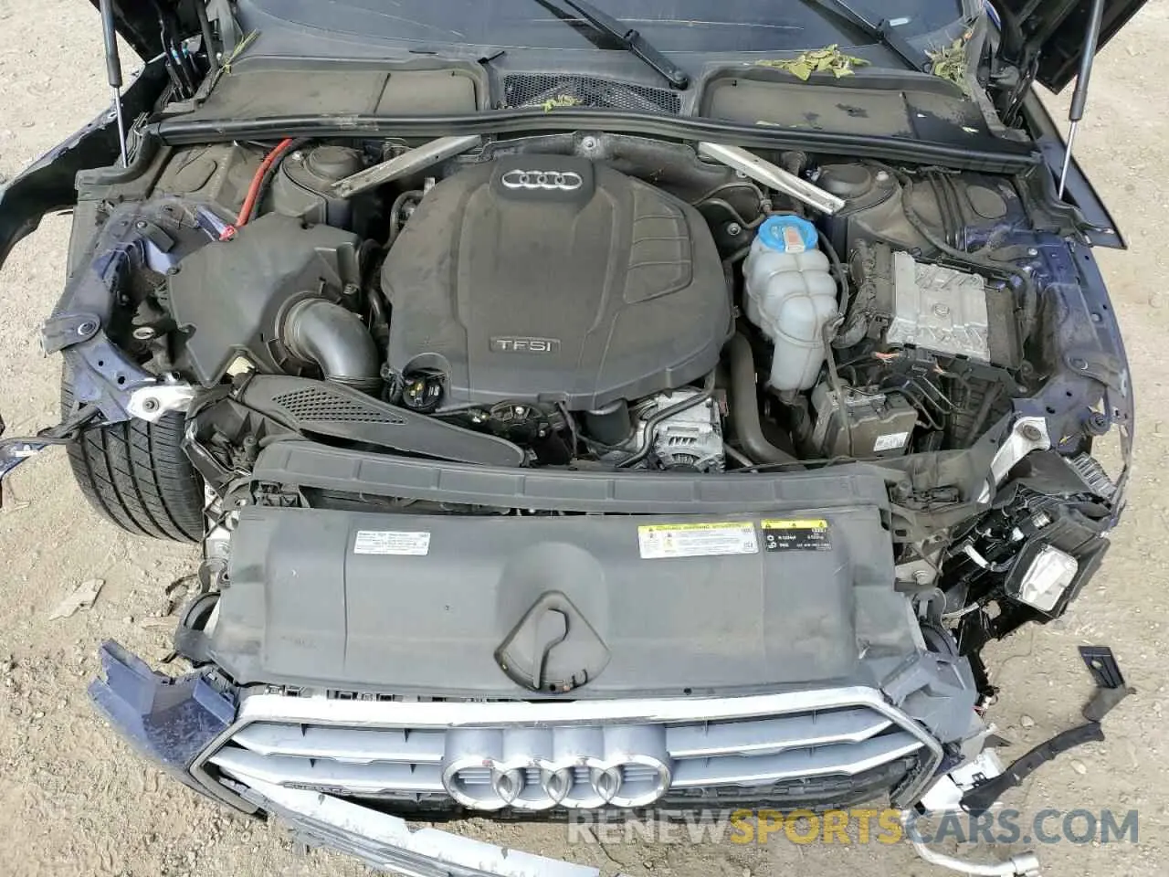 11 fotografías del automóvil dañado WAUTNAF5XKA019379 AUDI A5 2019