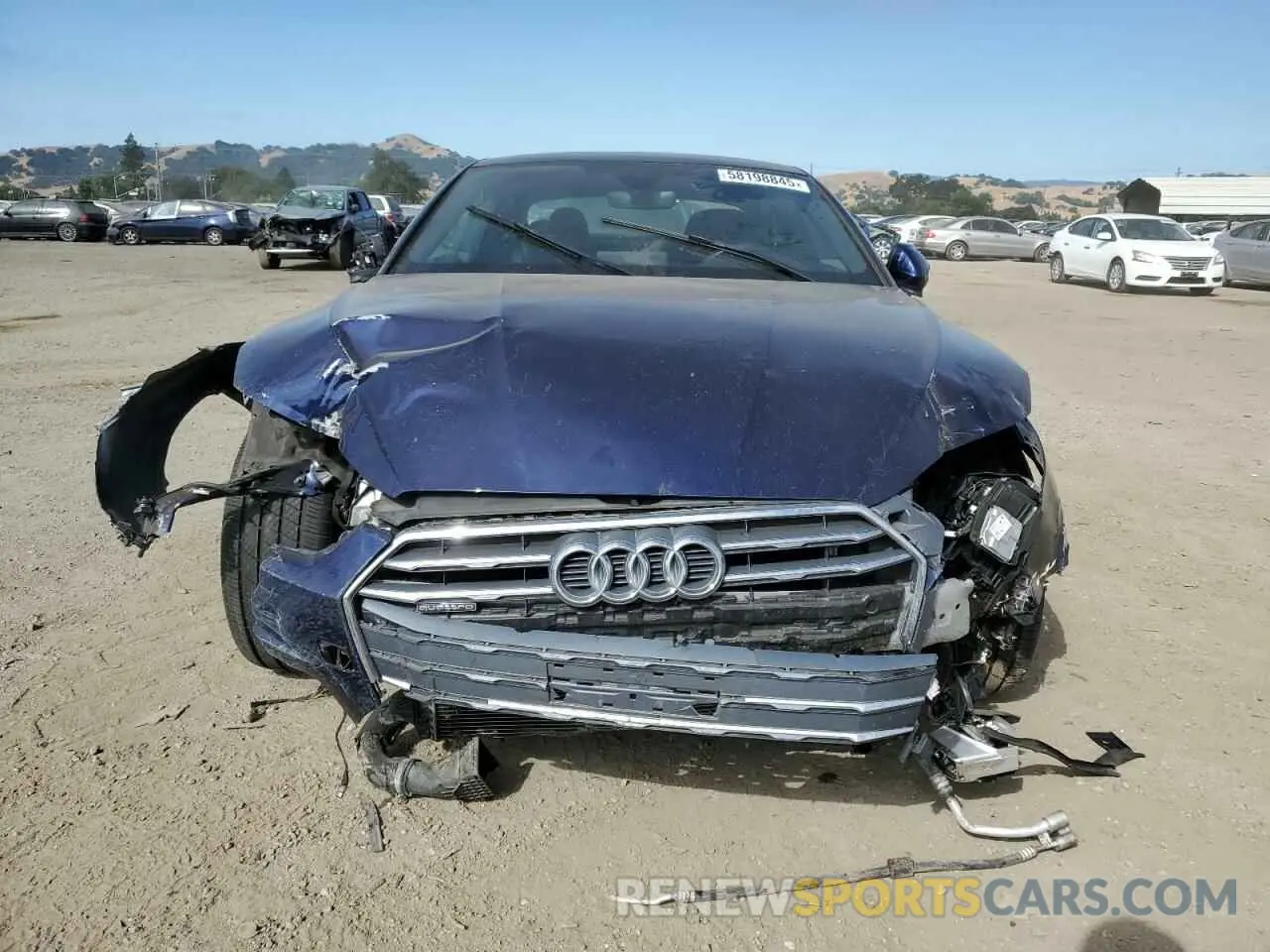 5 fotografías del automóvil dañado WAUTNAF5XKA019379 AUDI A5 2019