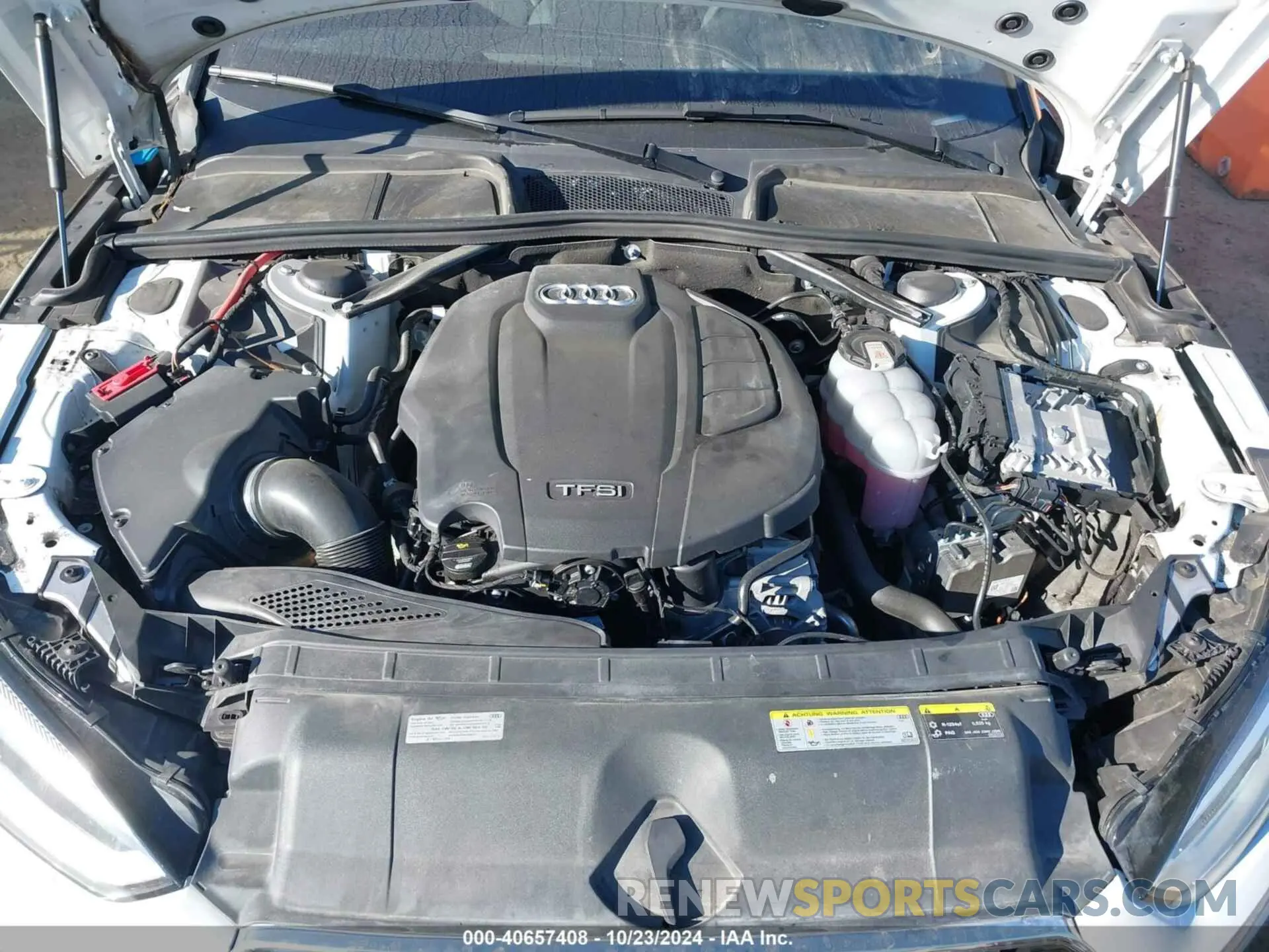 10 fotografías del automóvil dañado WAUYNGF54KN009383 AUDI A5 2019