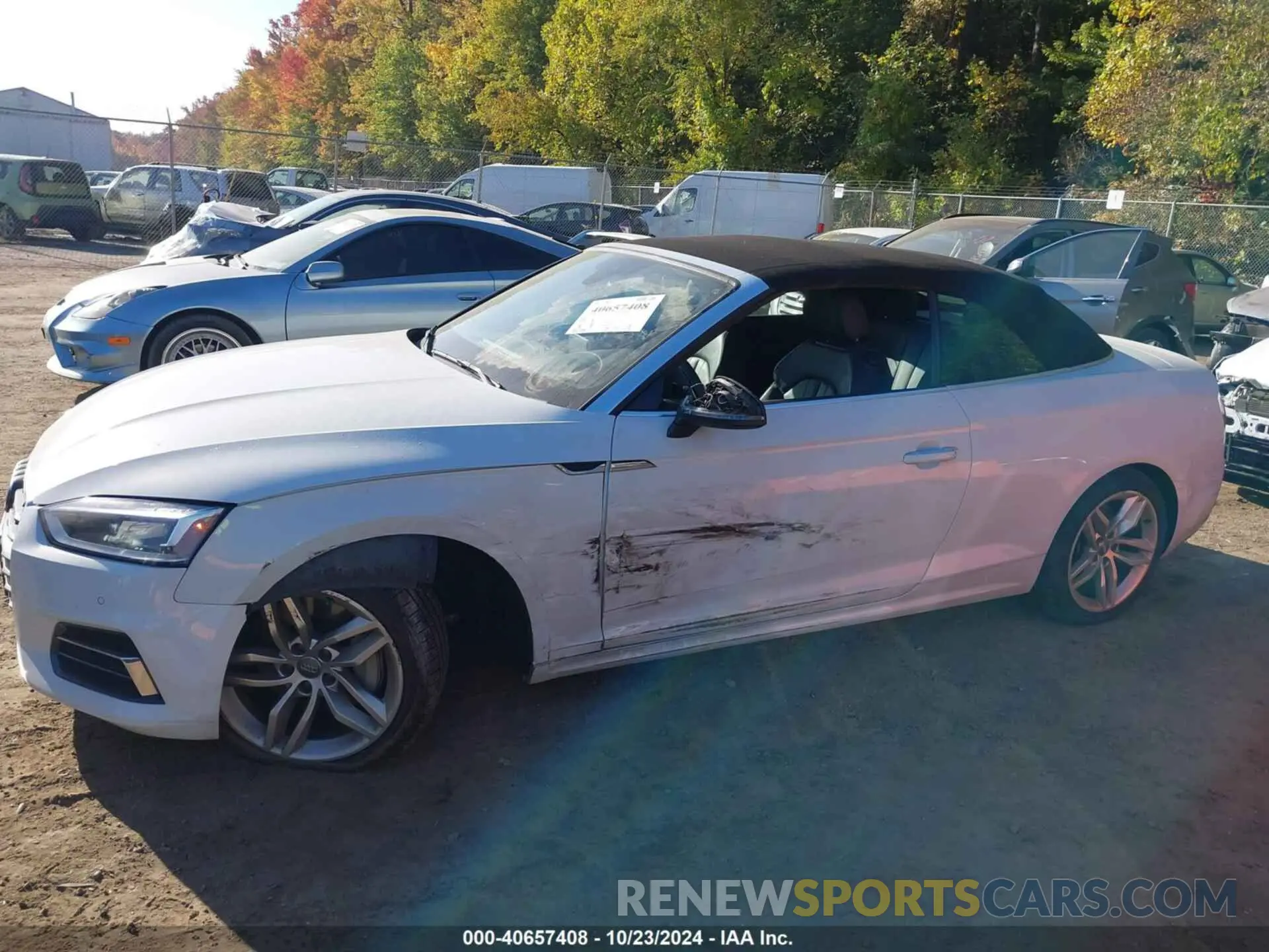 14 fotografías del automóvil dañado WAUYNGF54KN009383 AUDI A5 2019