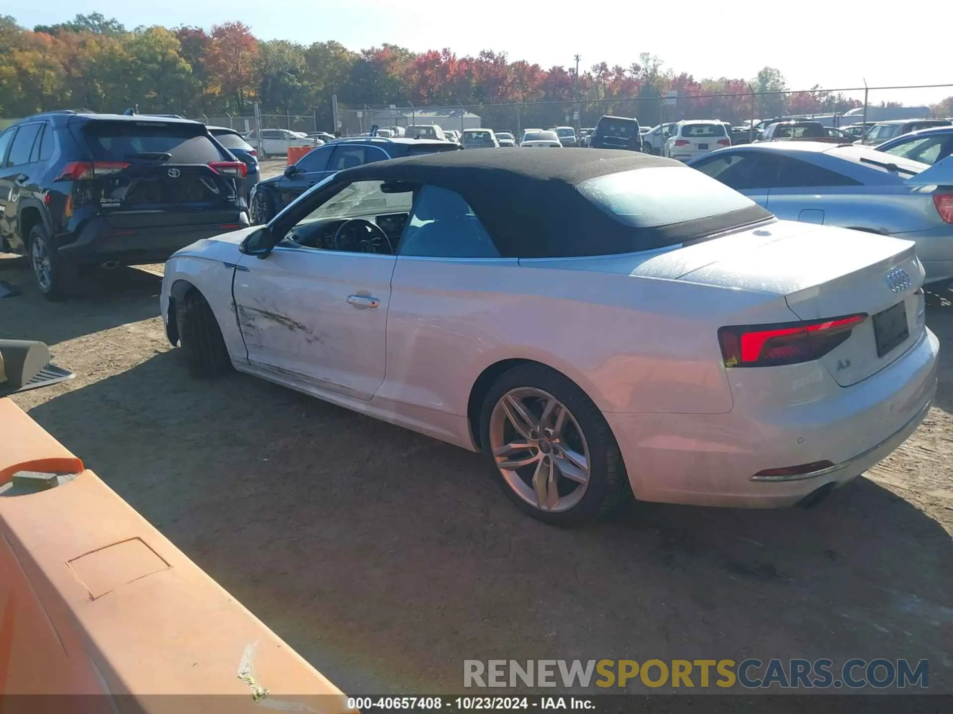 3 fotografías del automóvil dañado WAUYNGF54KN009383 AUDI A5 2019
