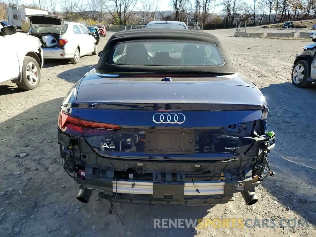 6 fotografías del automóvil dañado WAUYNGF56KN005142 AUDI A5 2019