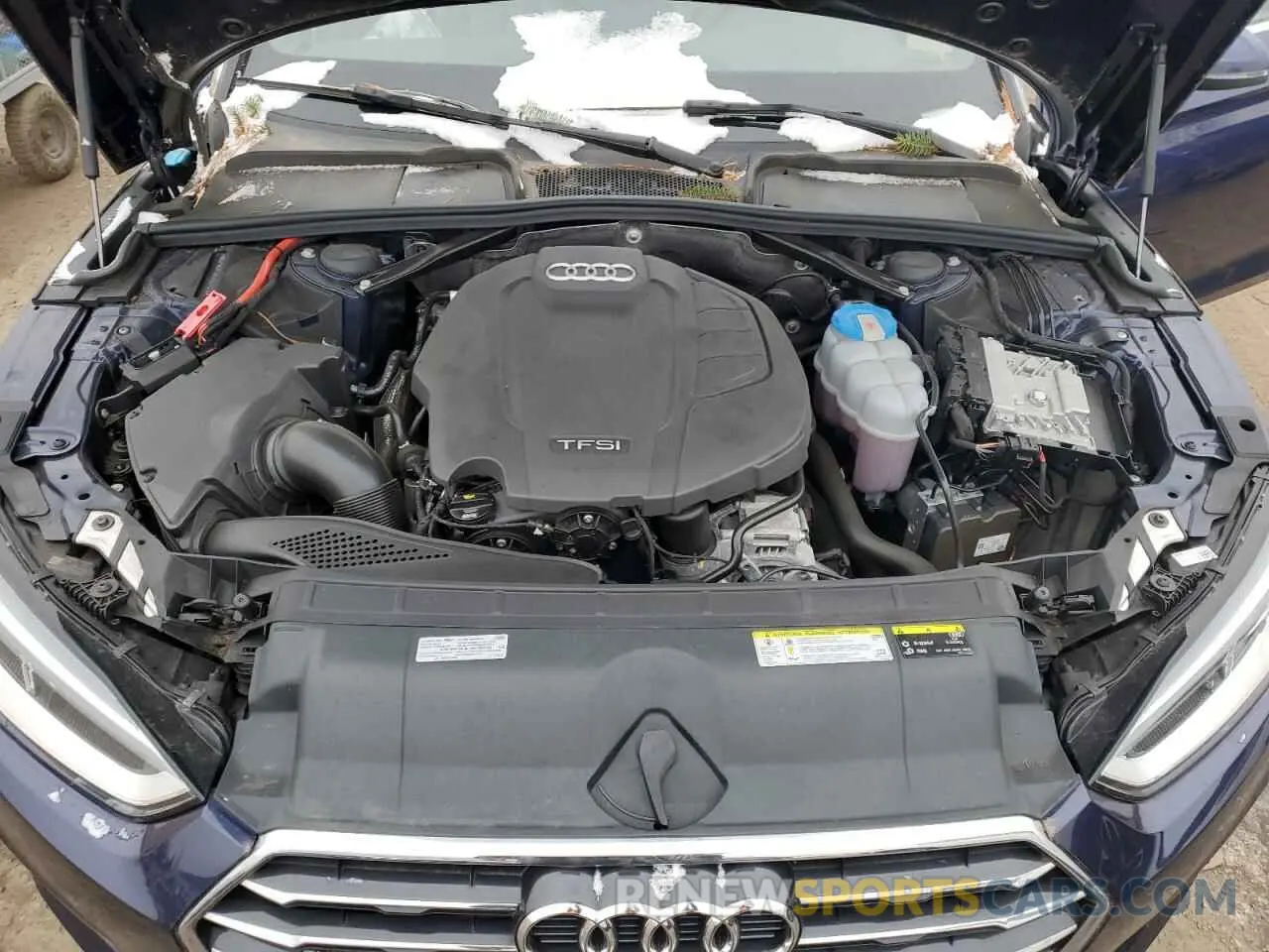 11 fotografías del automóvil dañado WAUYNGF58KN001528 AUDI A5 2019