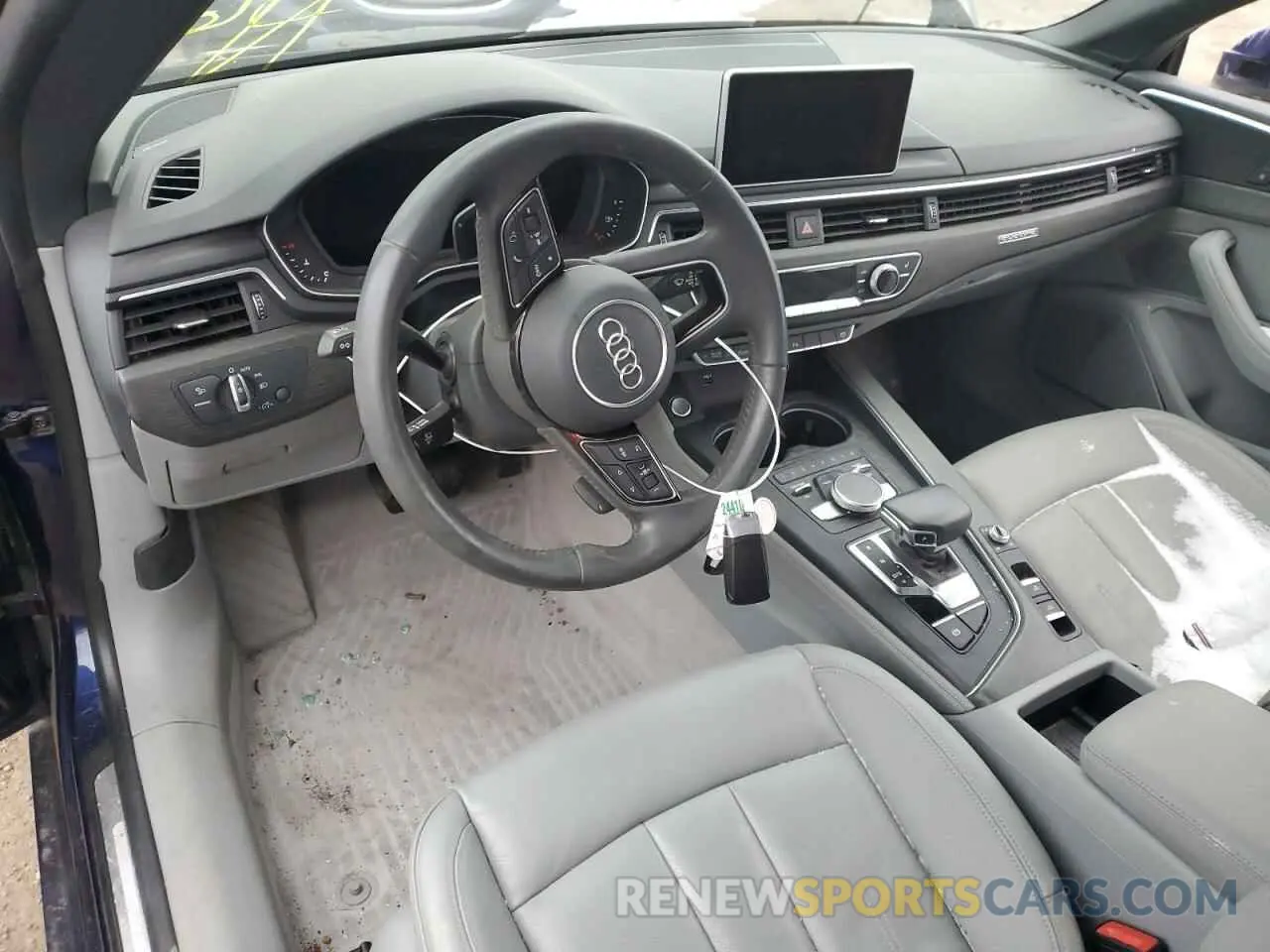 8 fotografías del automóvil dañado WAUYNGF58KN001528 AUDI A5 2019