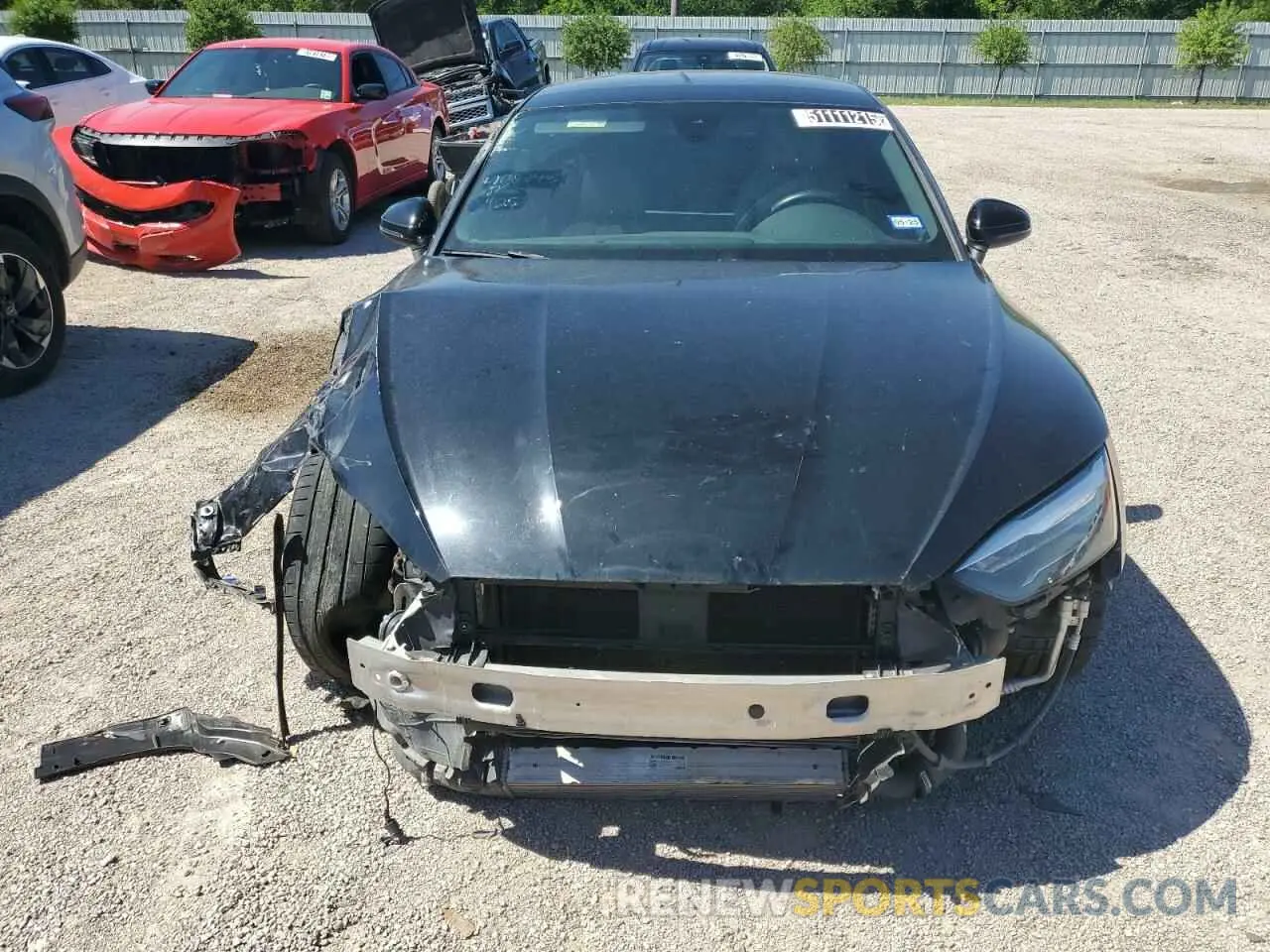 5 fotografías del automóvil dañado WAUANCF57LA004794 AUDI A5 2020